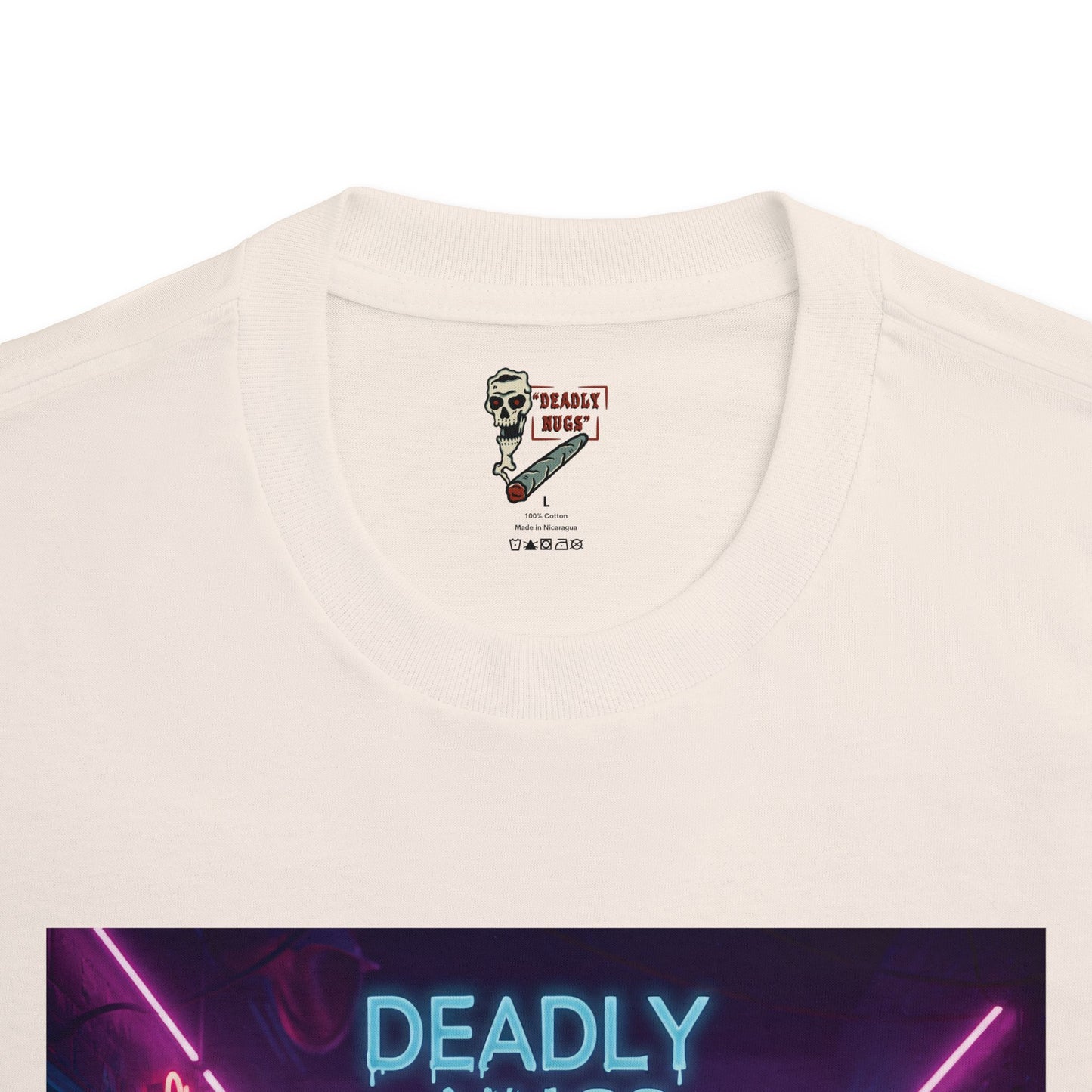 Night Rave T-Shirt DEADLY NUGS Aesthetic Print Unisex Graphic Tee