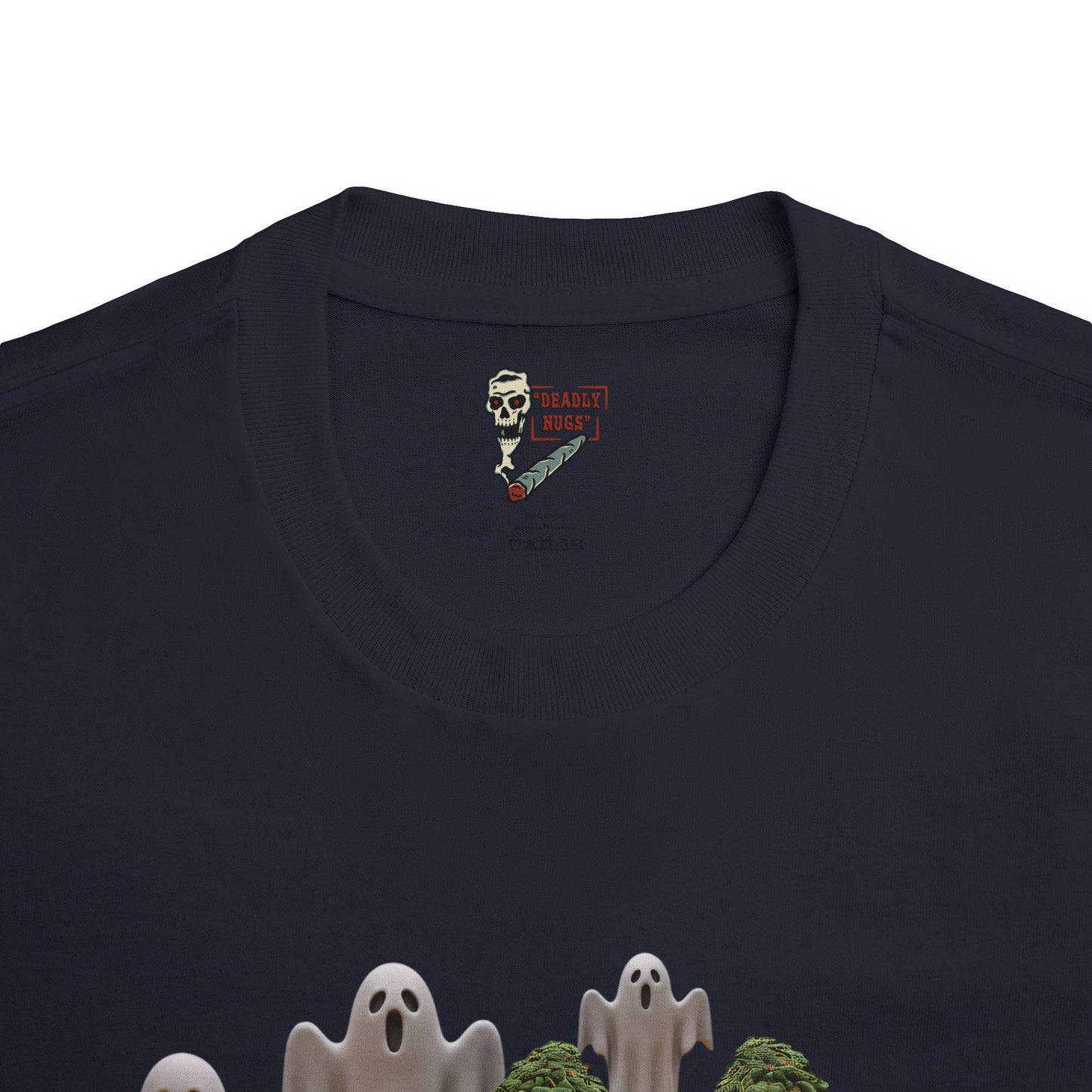 Simply Deadly / Premium Unisex Graphic Tee Aesthetic Print Ghost Skeleton 420 / DEADLY NUGS