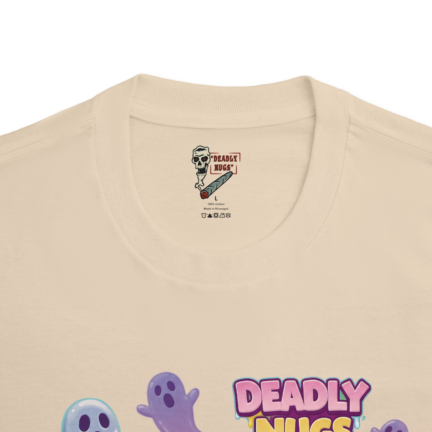 Sweet Tooth / Bud Characters Ghosts Skeleton Graphic Tee / Eerie Character Candy Cartoon Art / 420 Underground Stoner Streetwear / DEADLY NUGS