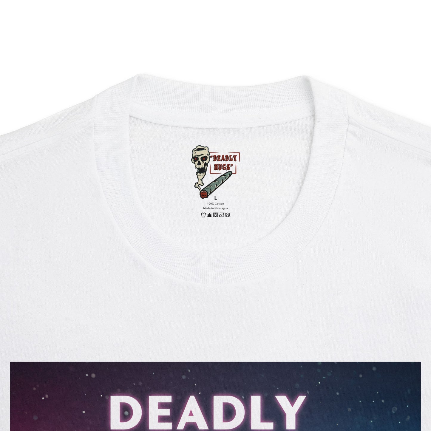 Crystalline Veil / Premium Unisex Graphic Tee Aesthetic Print Skeleton Ghost 420 / DEADLY NUGS