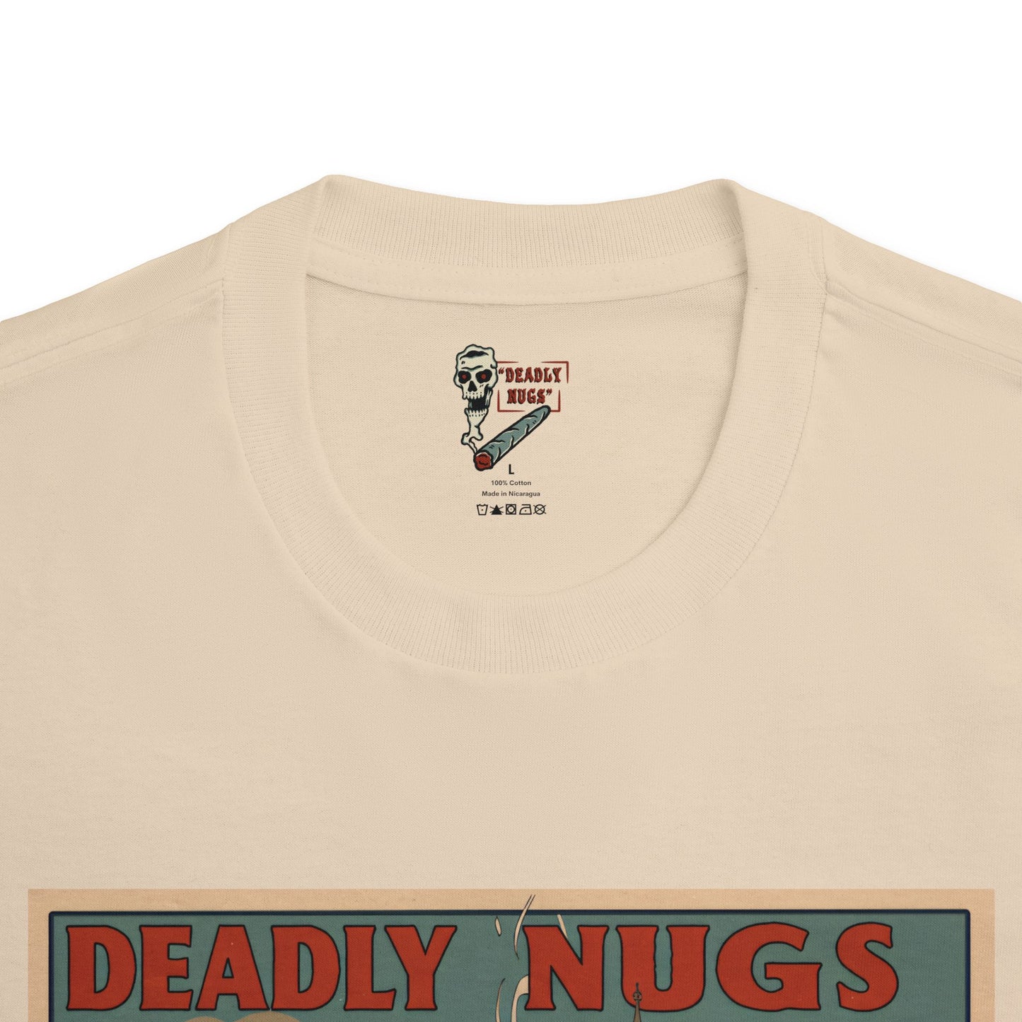London Punk / Premium Unisex Graphic Tee Aesthetic Print Skeleton 420 / DEADLY NUGS