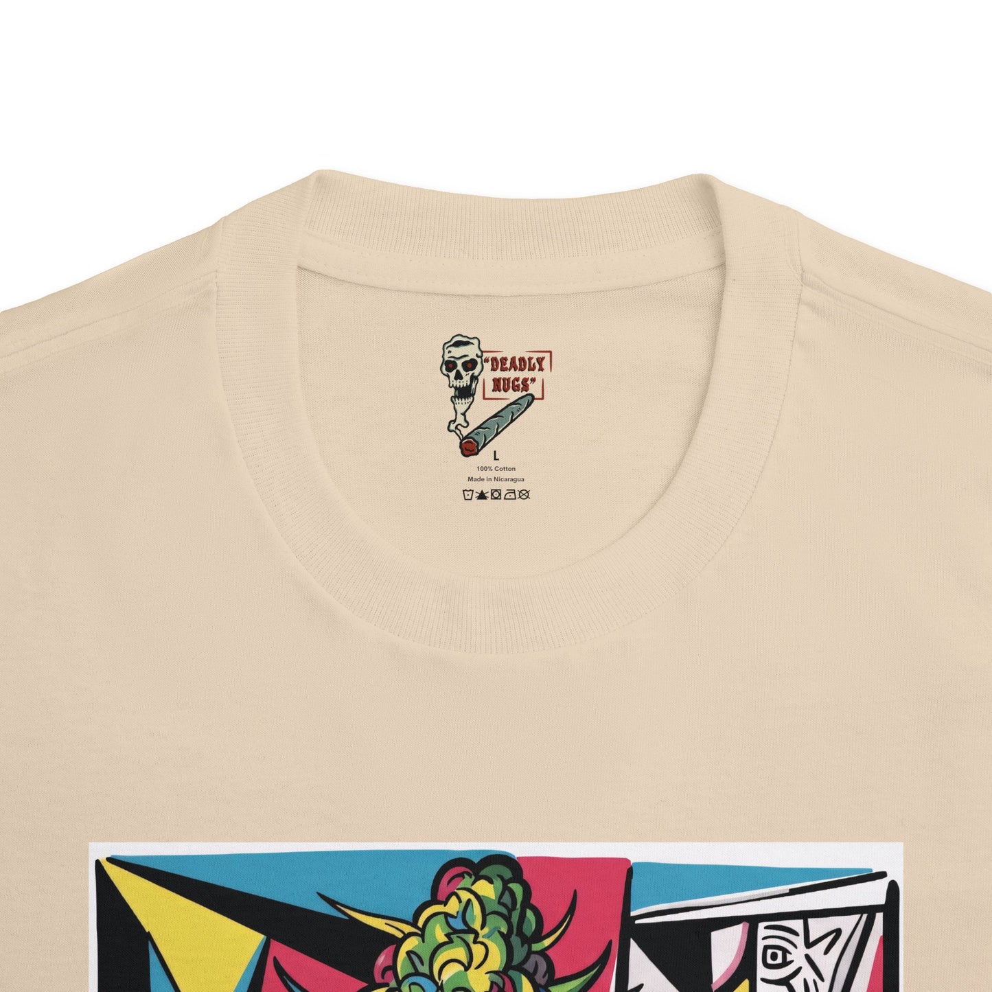 Sacred Melt / Bud dripping Oil Resin Graphic Tee / Abstract Cubism Geometric Art / 420 Underground Stoner Streetwear / DEADLY NUGS