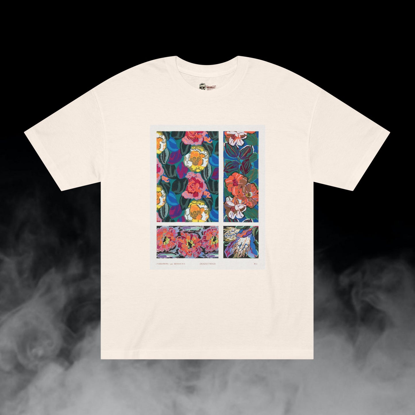Bella Flora / Floral Painting Vibrant Color Graphic Tee / Vintage Art Painting Style / 420 Underground Stoner Streetwear / DEADLY NUGS