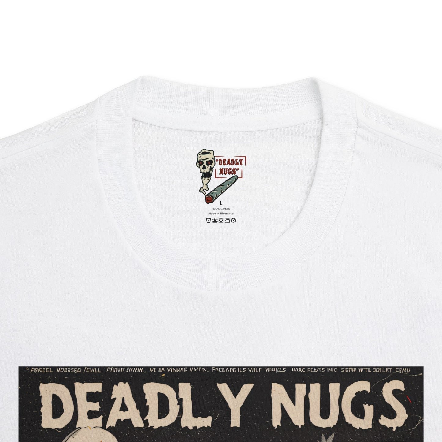 Door to Elsewhere / Bud Characters Ghosts Skeletons Graphic Tee / Dark Humor Vintage Eerie Trippy Pulp Comic Art Style / 420 Underground Stoner Streetwear / DEADLY NUGS