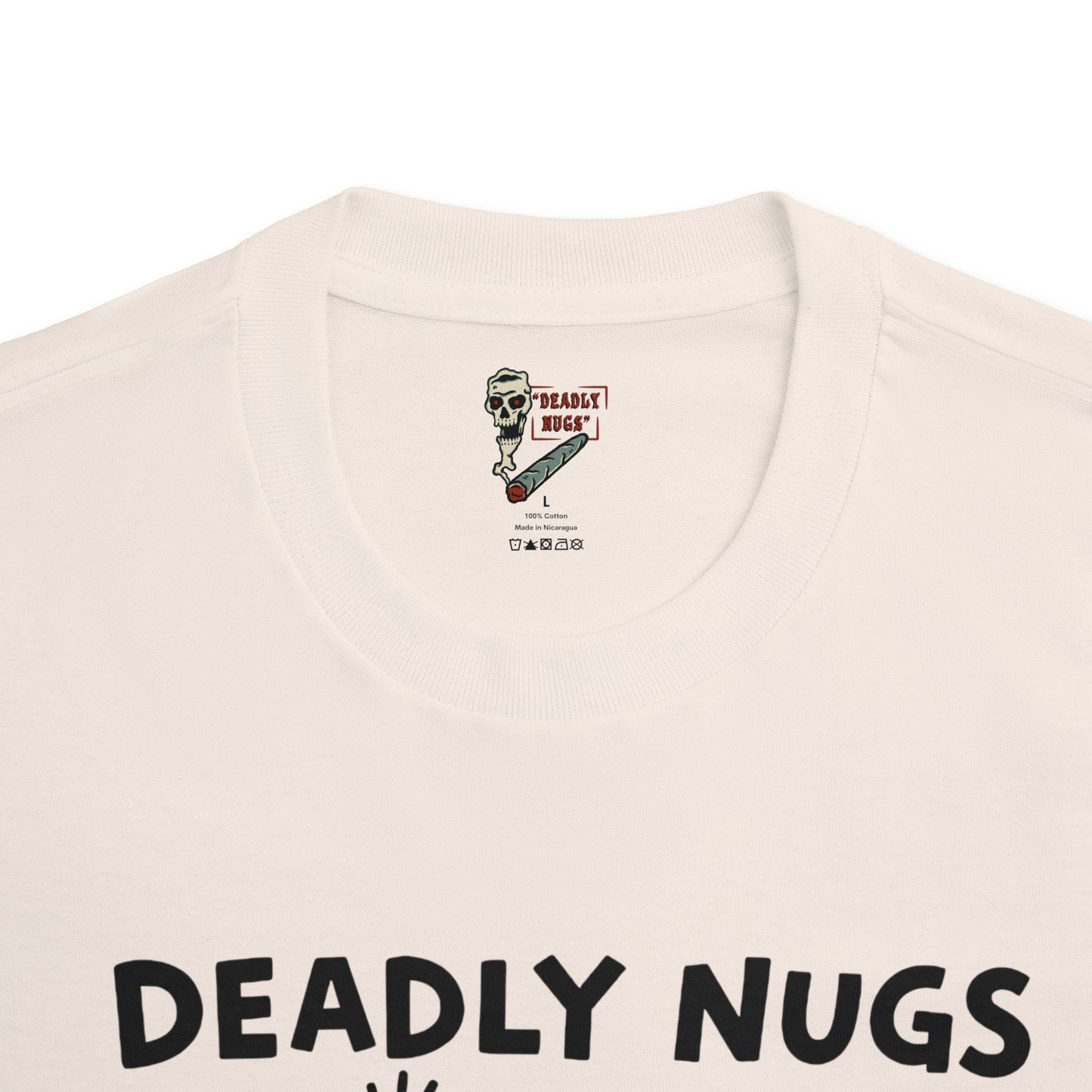 Nug Vibes / Bud and Skeleton Graphic Tee / Contemporary Pop Art Keith Haring Style / 420 Underground Stoner Streetwear / DEADLY NUGS