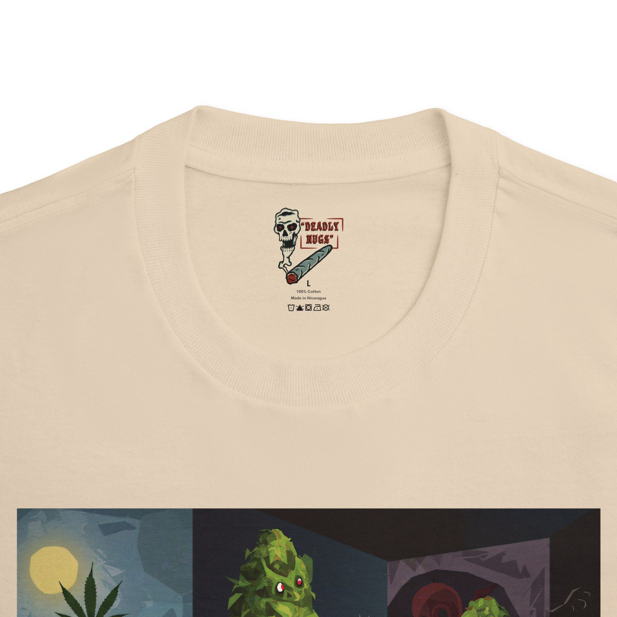 Bloom Doom / Surreal Horror Art Picasso Style Tee / 420 Underground Stoner Streetwear / DEADLY NUGS