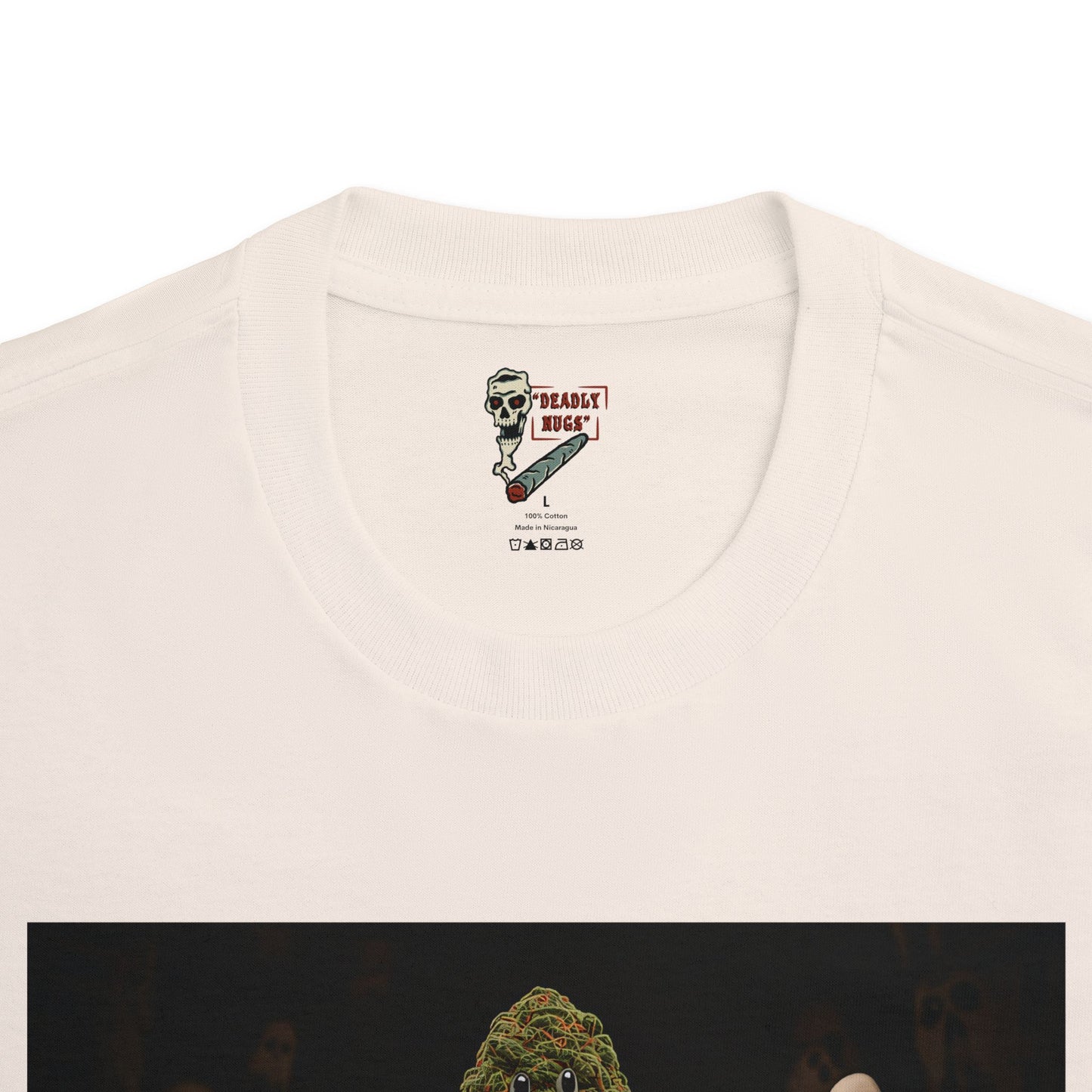 Eternal Lands / Premium Unisex Graphic Tee Aesthetic Print Ghost Skeleton 420 / DEADLY NUGS