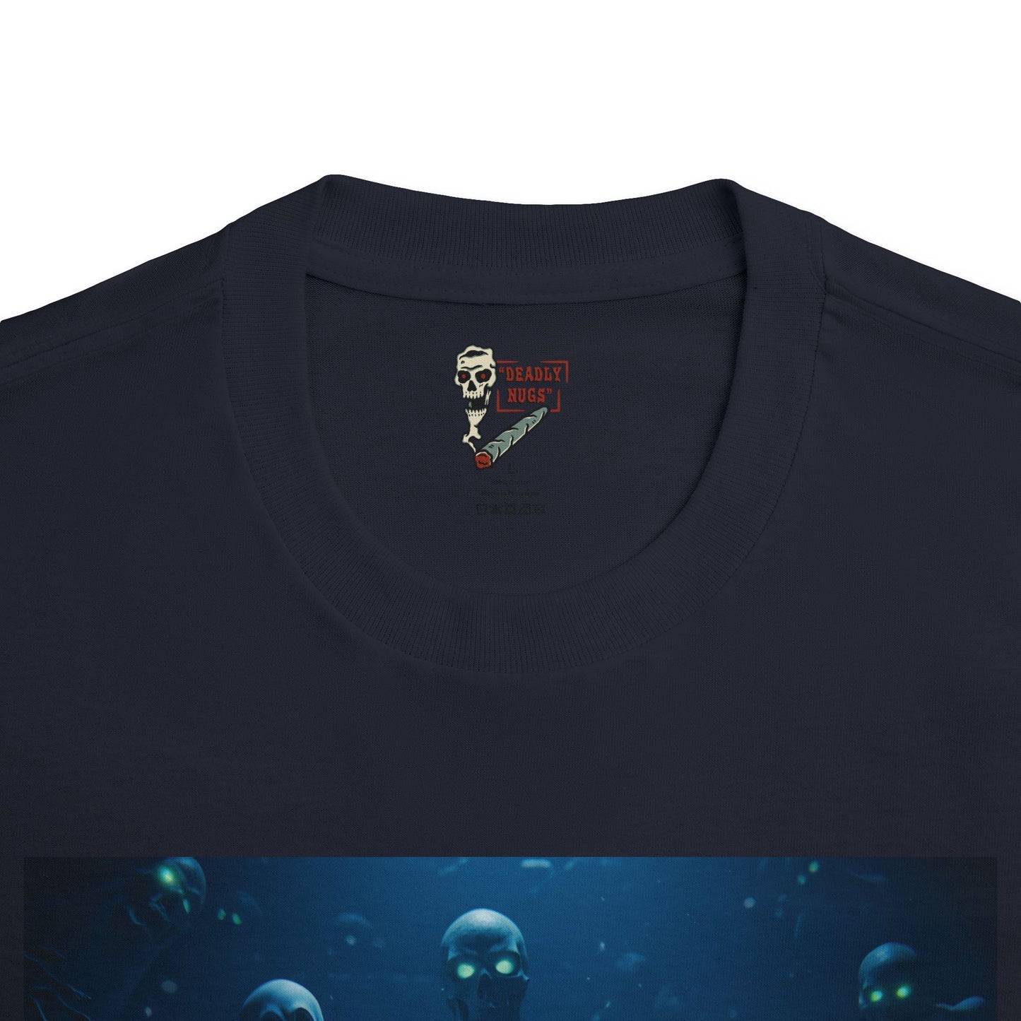 Attraction / Premium Unisex Graphic Tee Aesthetic Print Skull Ghost 420 / DEADLY NUGS