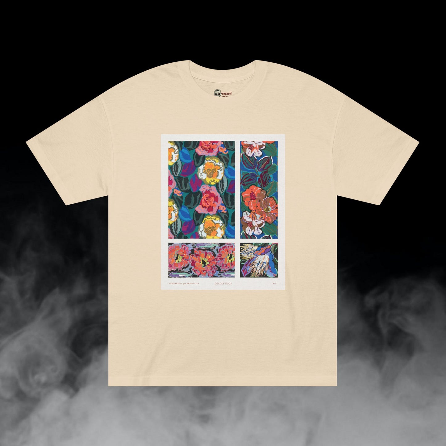 Bella Flora / Floral Painting Vibrant Color Graphic Tee / Vintage Art Painting Style / 420 Underground Stoner Streetwear / DEADLY NUGS