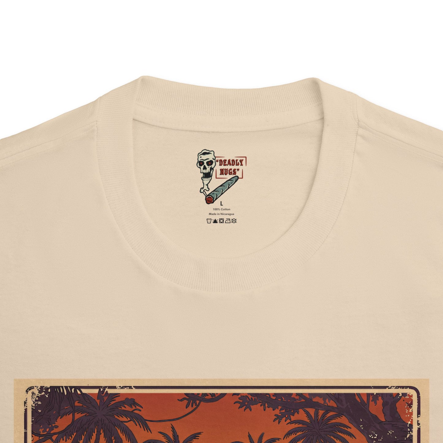 Deep in the Jungle / Premium Unisex Graphic Tee Aesthetic Print Skeleton 420 Streetwear / DEADLY NUGS