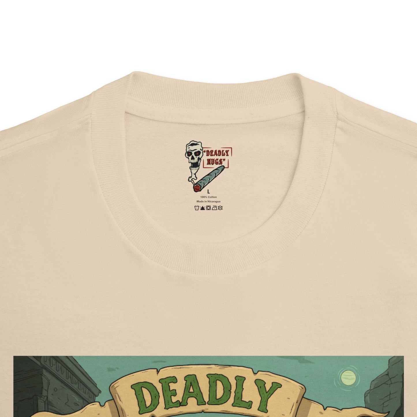 Ghost town Boogie / Premium Unisex Graphic Tee Aesthetic Print Ghost Skeleton 420 / DEADLY NUGS