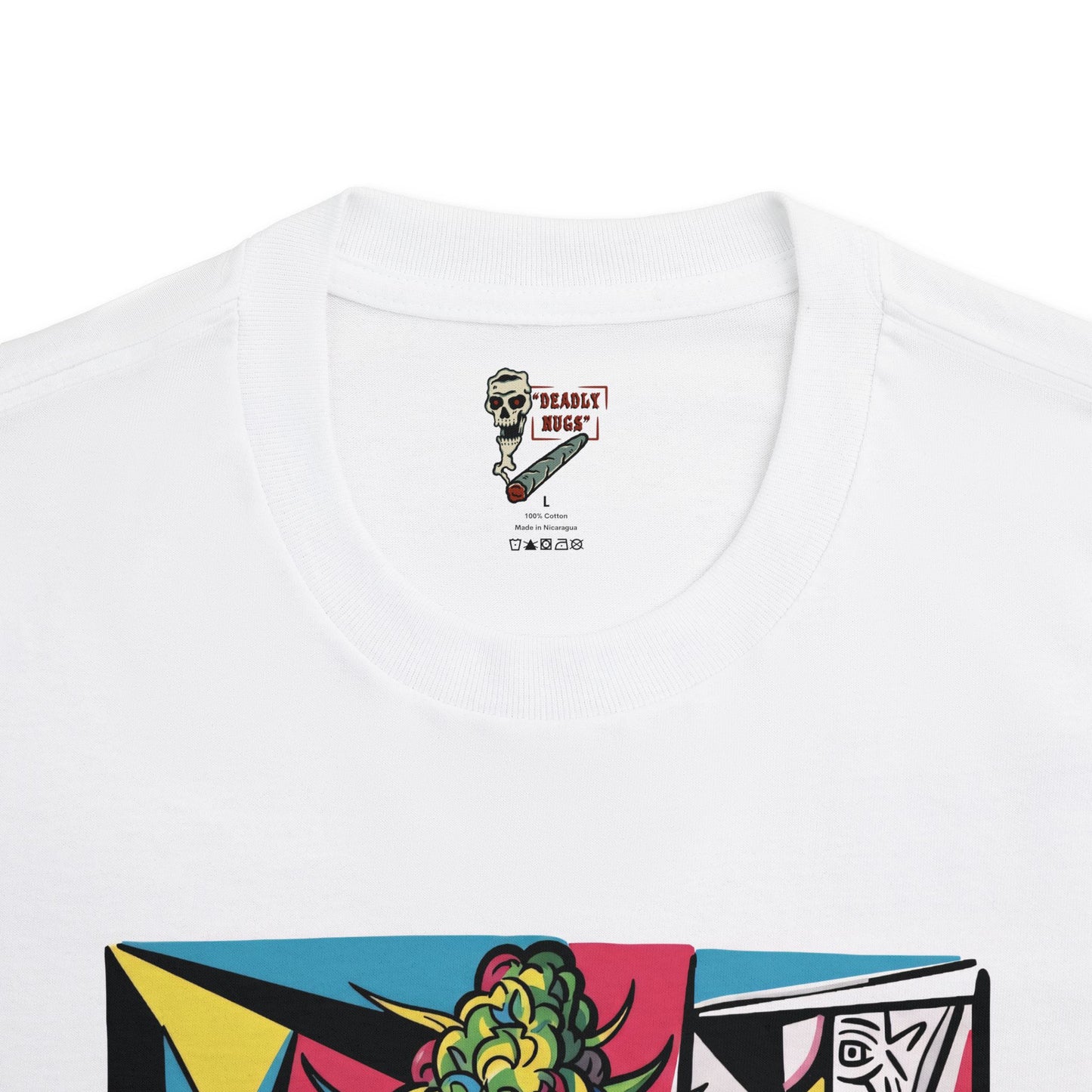 Sacred Melt / Bud dripping Oil Resin Graphic Tee / Abstract Cubism Geometric Art / 420 Underground Stoner Streetwear / DEADLY NUGS
