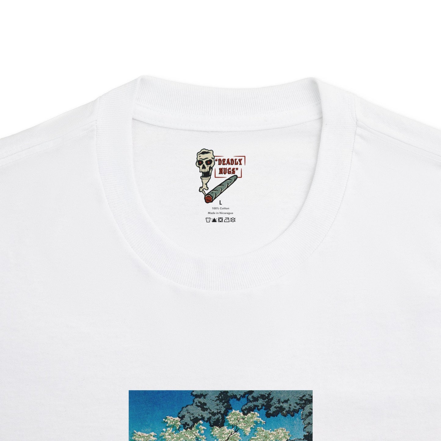 Moments of Peace / Serene Landscape Mountain Water Tree Graphic Tee / Vintage Japanese Art Style / 420 Underground Stoner Streetwear / DEADLY NUGS