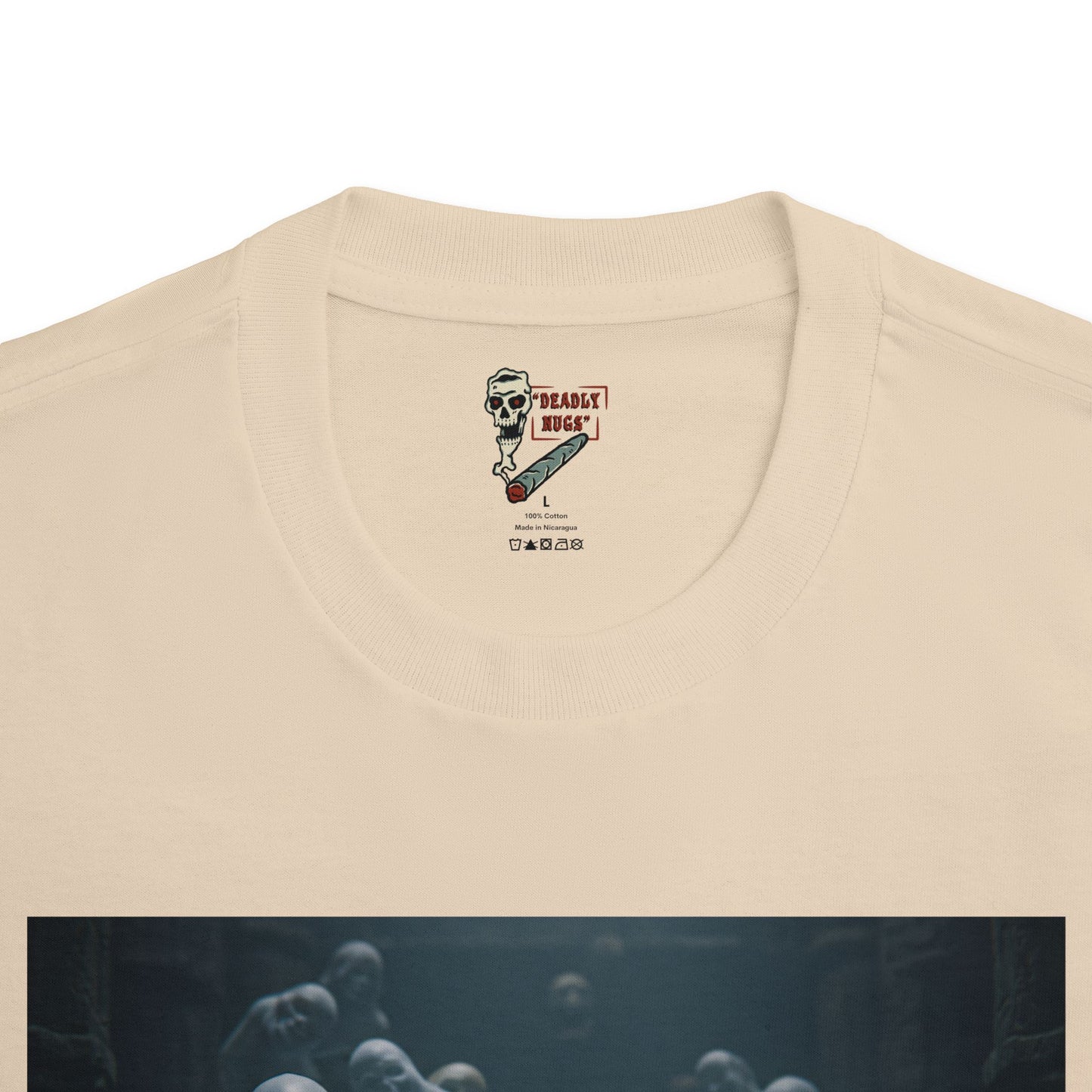 Out of the Chaos / Premium Unisex Graphic Tee Aesthetic Print Skull Ghost 420 / DEADLY NUGS