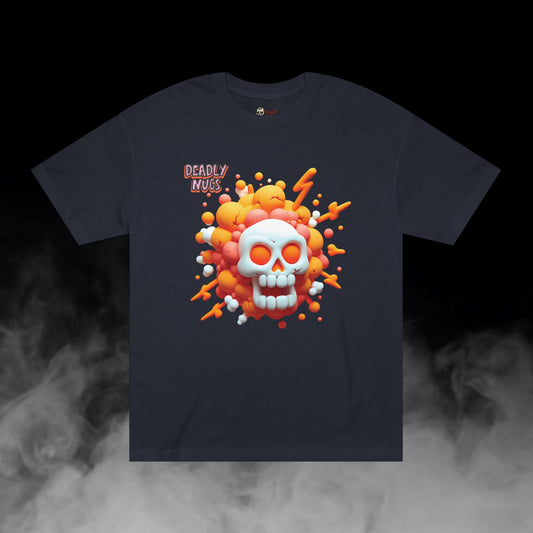 Orange Pop / Premium Unisex Graphic Tee Aesthetic Print Skull Art Streetwear / DEADLY NUGS