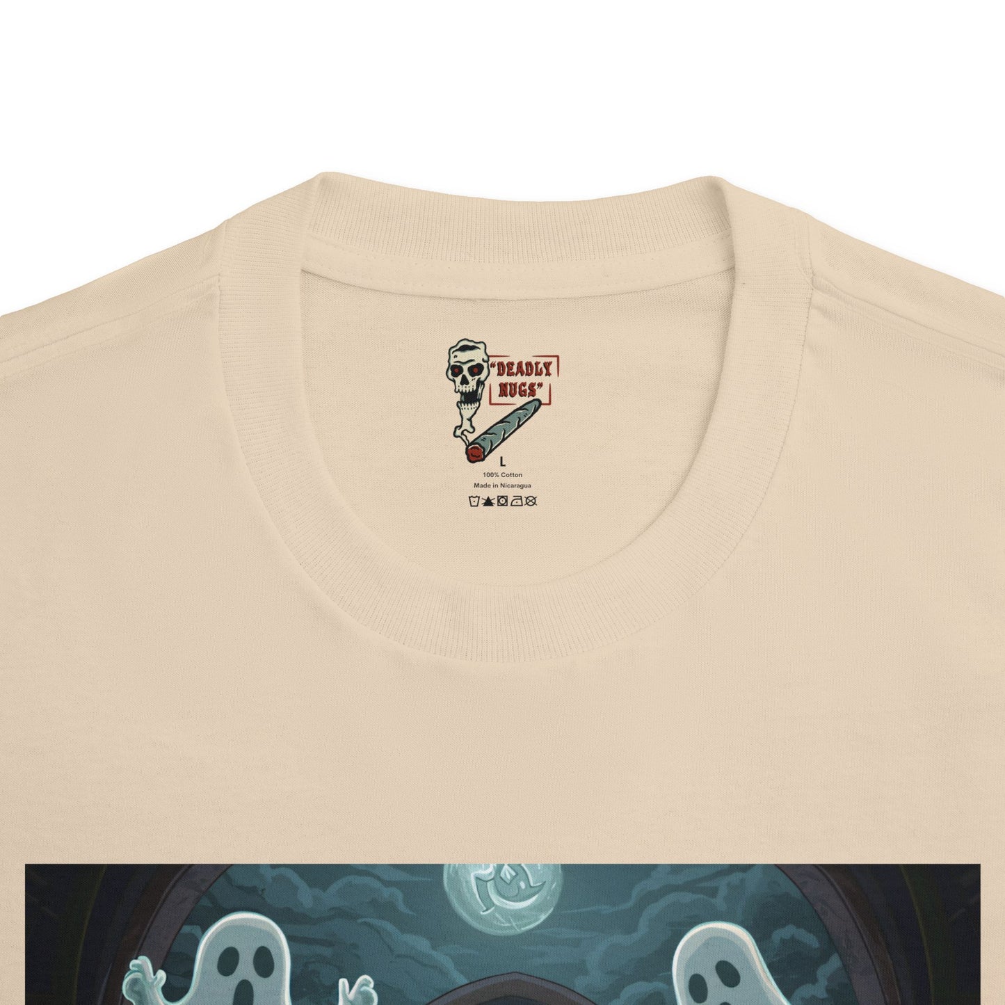 Face Your Fear / Premium Unisex Graphic Tee Aesthetic Print Ghost 420 / DEADLY NUGS