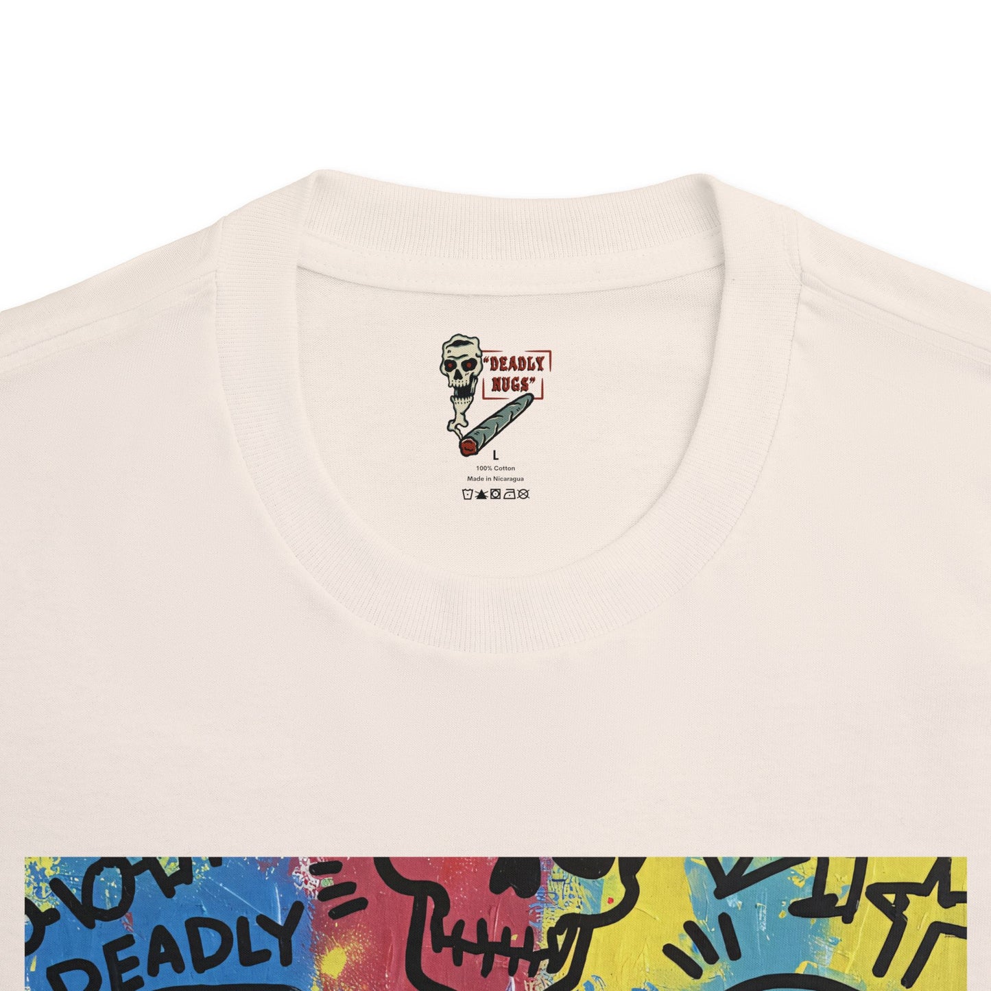 Paint Mosaic / Premium Unisex Graphic Tee Aesthetic Print Skull Art Streetwear / DEADLY NUGS