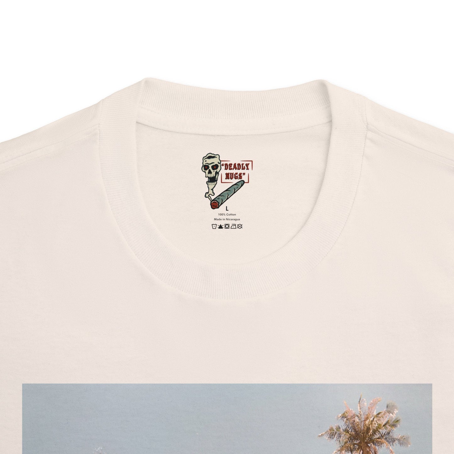 Palm Breeze T-Shirt DEADLY NUGS Aesthetic Print Unisex Graphic Tee