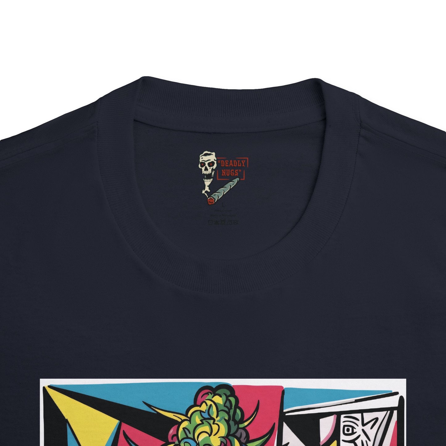 Sacred Melt / Bud dripping Oil Resin Graphic Tee / Abstract Cubism Geometric Art / 420 Underground Stoner Streetwear / DEADLY NUGS