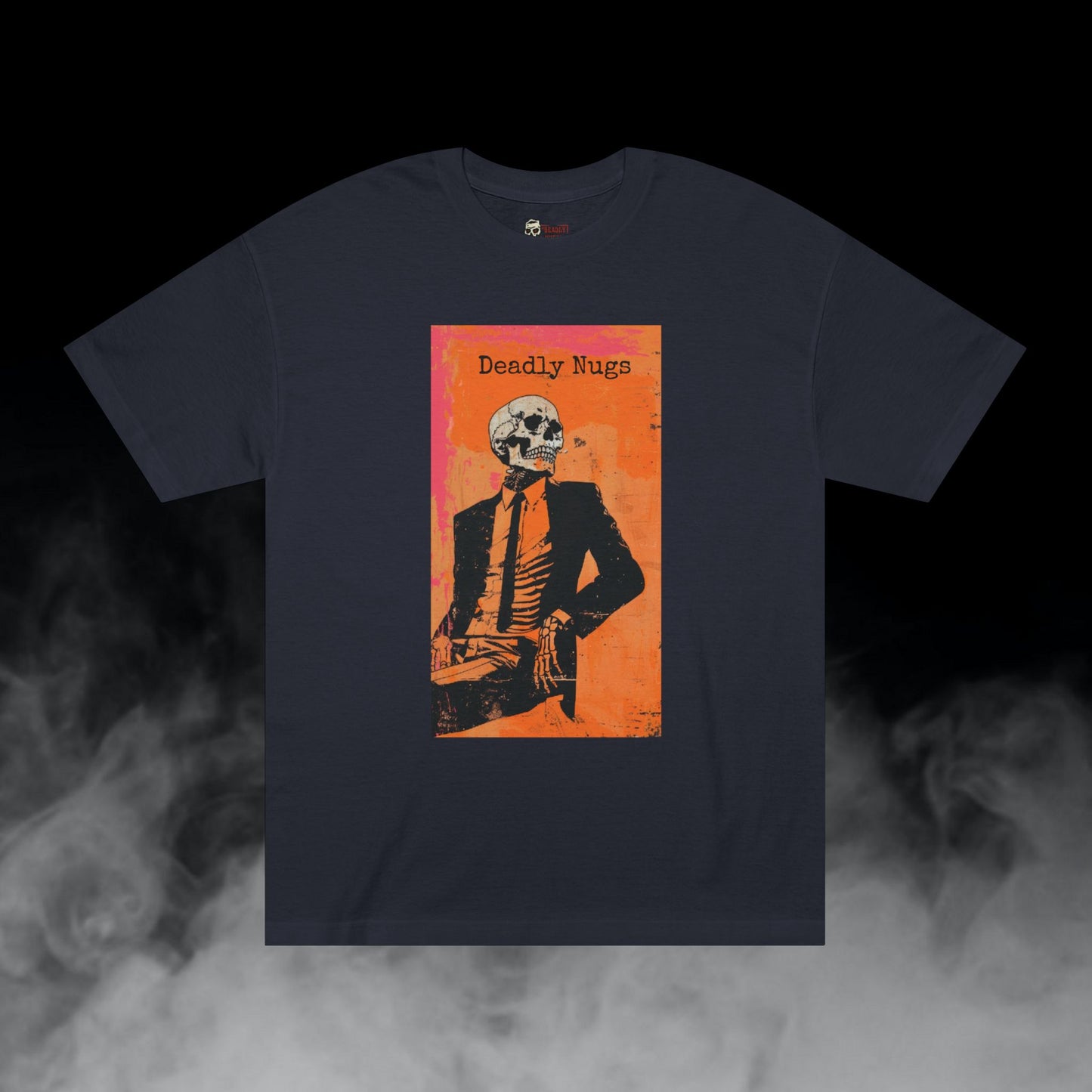 High Class / Suited Up Skeleton Graphic Tee / Gritty Grunge Skull Art Style / 420 Underground Stoner Streetwear / DEADLY NUGS