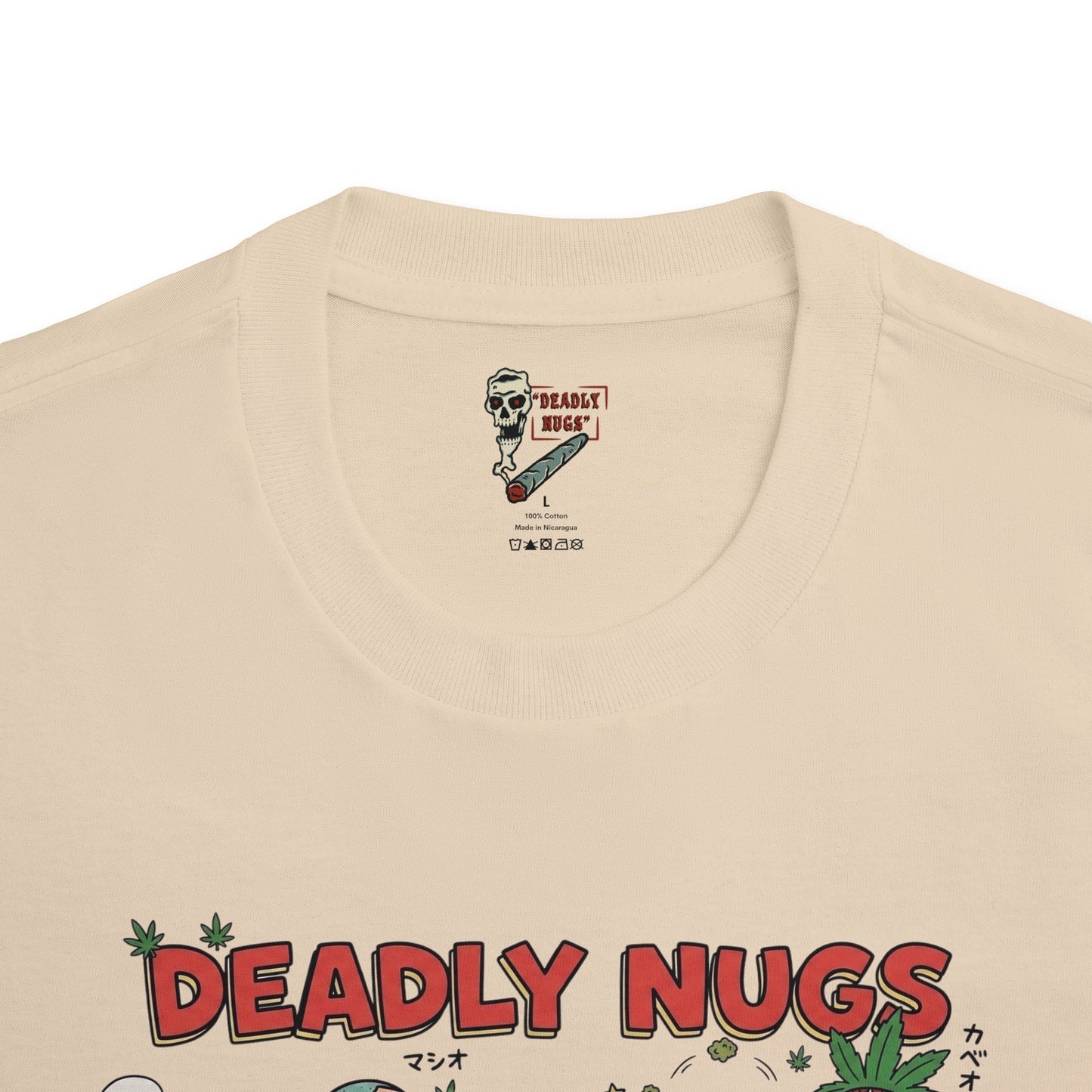 Kasukabe Clique / Retro Japanese Anime Comic Art Tee / 420 Underground Stoner Culture / DEADLY NUGS