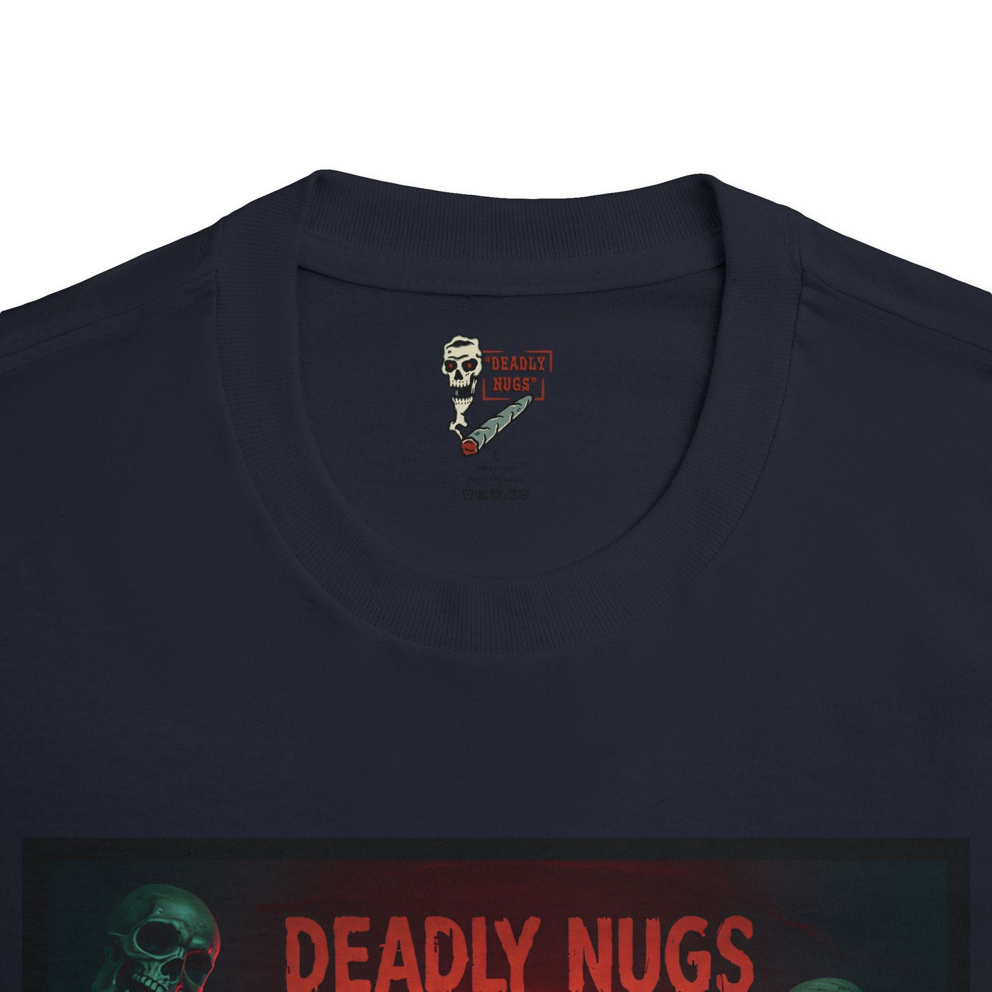 Raisin' Hell / Premium Unisex Graphic Tee Aesthetic Print Ghost Skeleton 420 / DEADLY NUGS