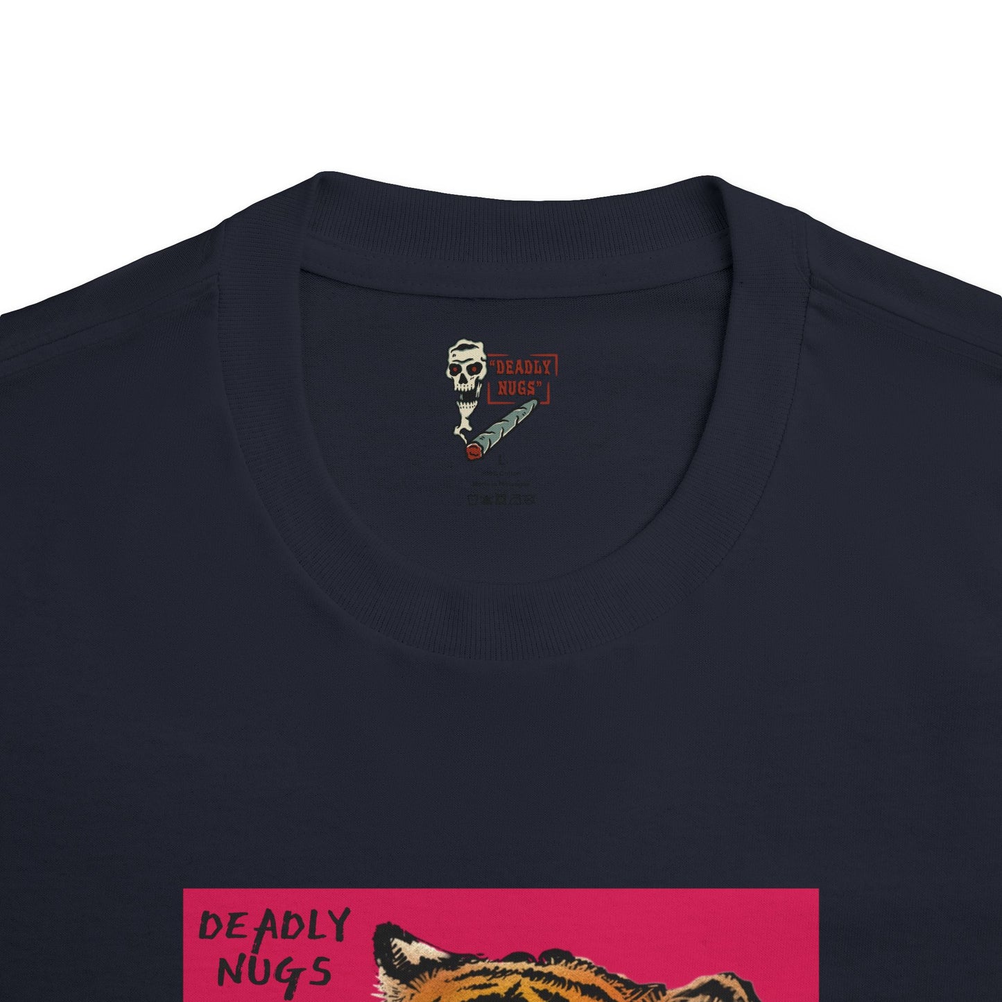 Fierce / Tiger Hot Pink Graphic Tee / Modern Graphic Hype Art Style / 420 Underground Stoner Streetwear / DEADLY NUGS