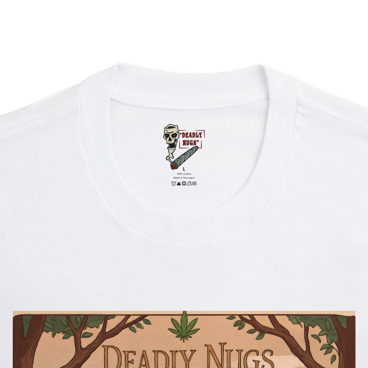 Cottage Kush / Premium Unisex Graphic Tee Aesthetic Print Skeleton Ghost 420 / DEADLY NUGS