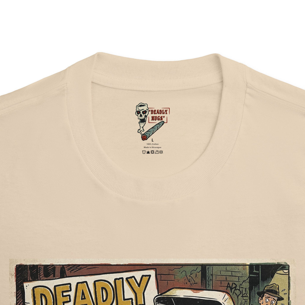 Attack of the 6-Piece! / Vintage Pulp Underground Comix Art Tee / 420 Underground Stoner Culture / DEADLY NUGS
