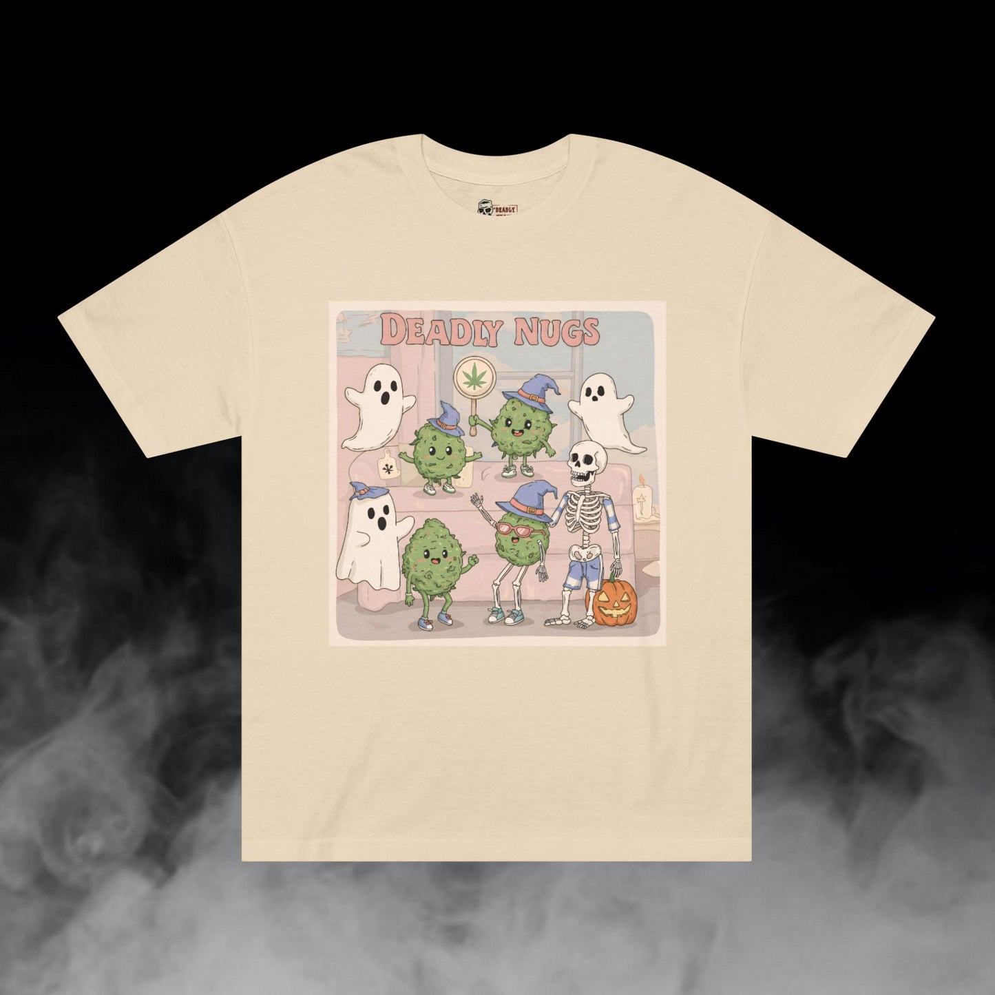 Powder Puff Pot T-Shirt DEADLY NUGS Aesthetic Print Unisex Graphic Tee