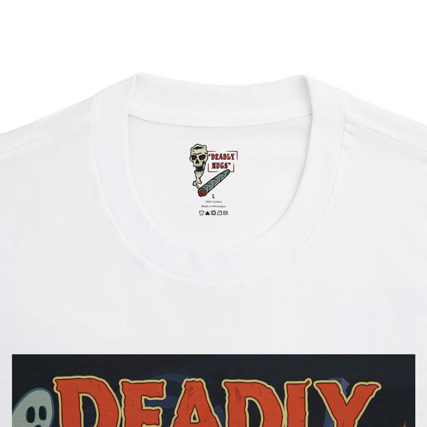 Blazed Covenant / Bud Characters Ghosts Skeleton Vampire Graphic Tee / Vintage Horror Pop Art / 420 Underground Stoner Streetwear / DEADLY NUGS