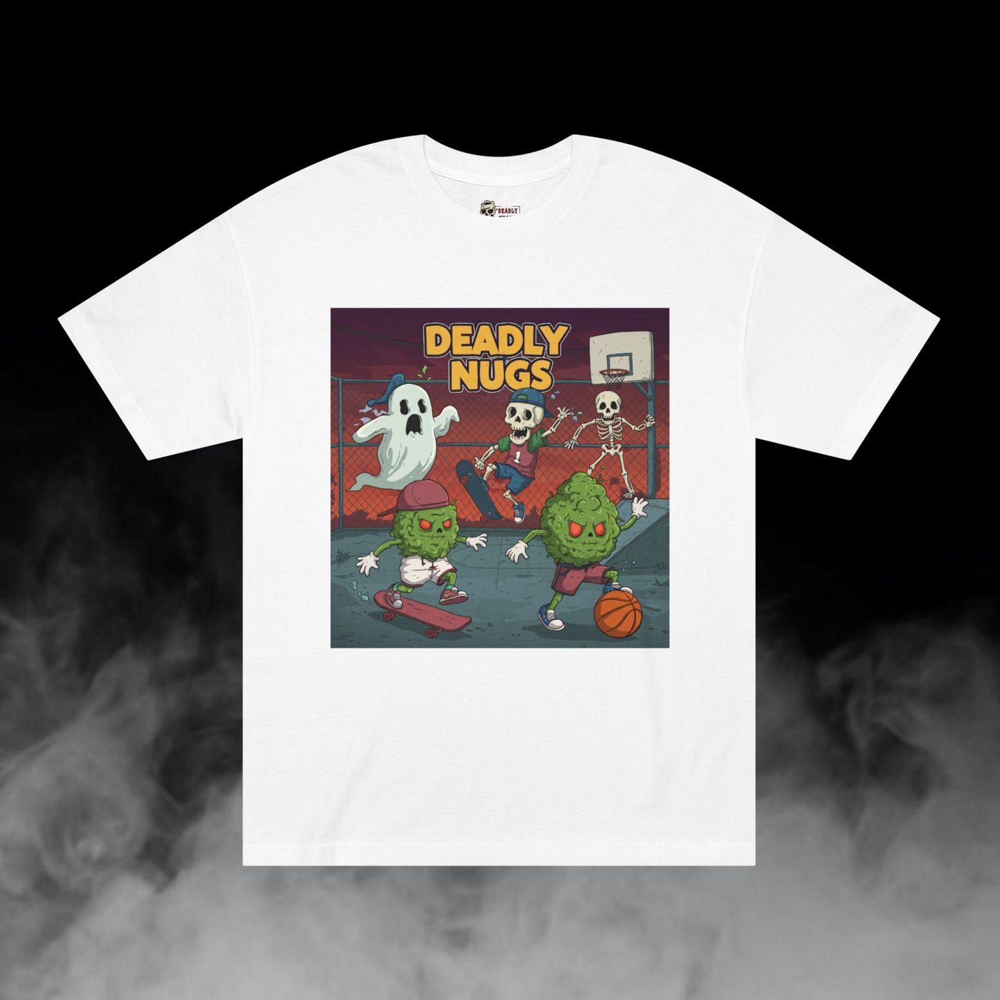 Beatin' Up tha Block T-Shirt DEADLY NUGS Aesthetic Print Unisex Graphic Tee