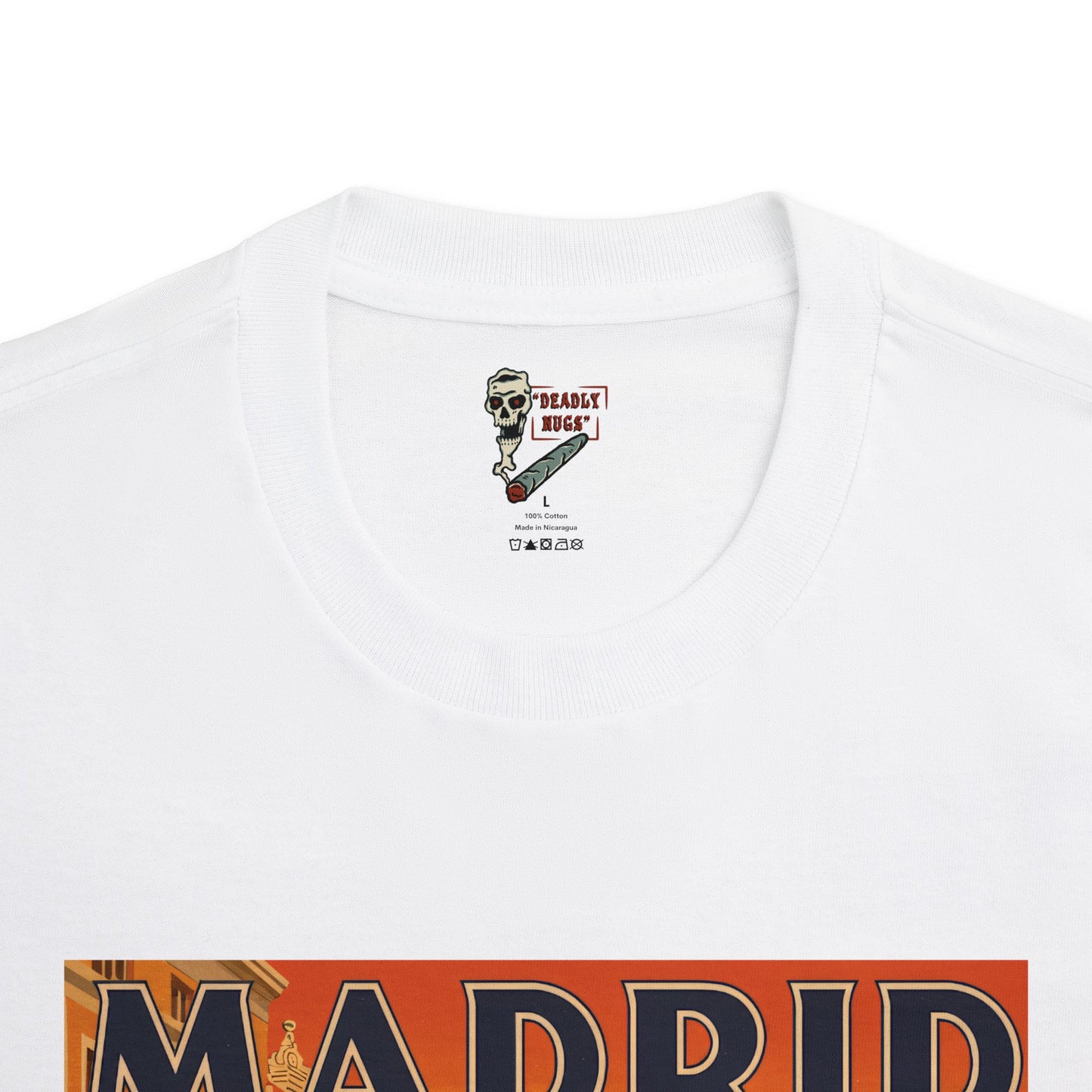 Madrid II / Premium Unisex Graphic Tee Aesthetic Print Skeleton 420 Streetwear / DEADLY NUGS