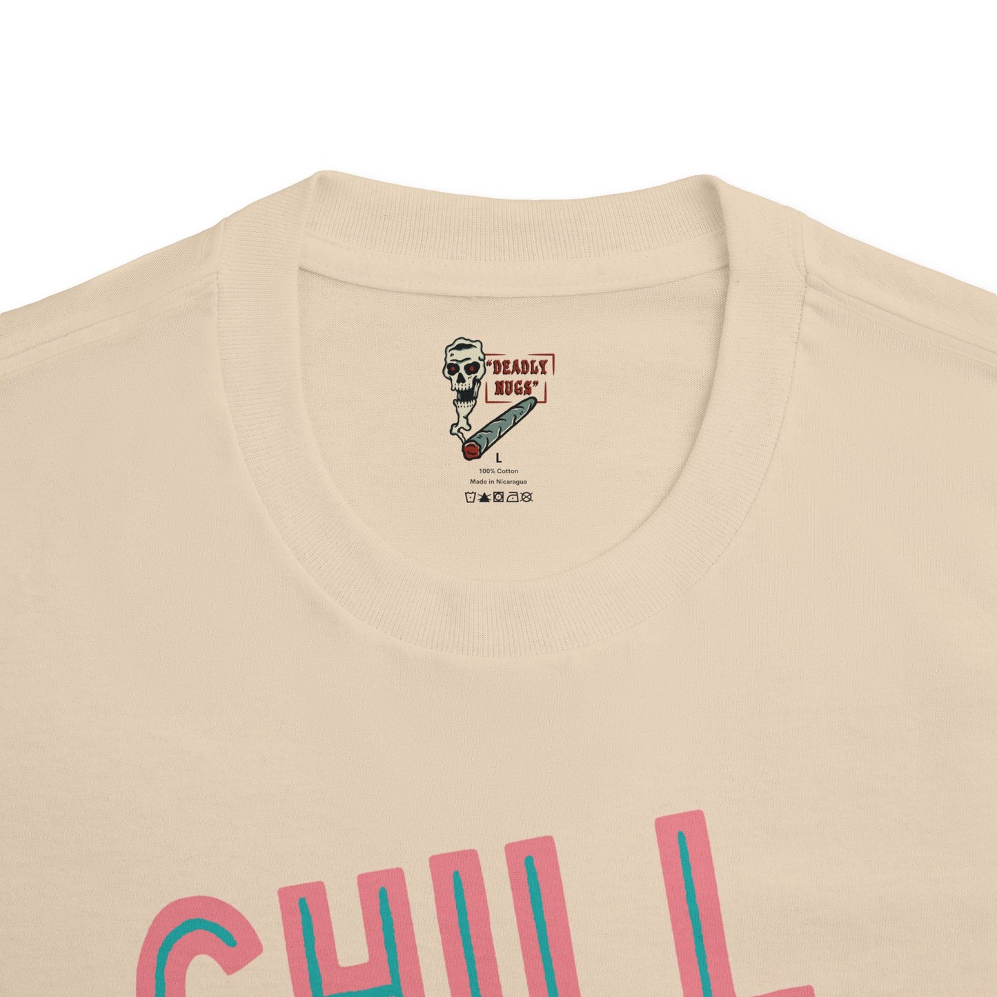 Just Chill / Premium Unisex Graphic Tee Aesthetic Print Skull 420 Streetwear / DEADLY NUGS