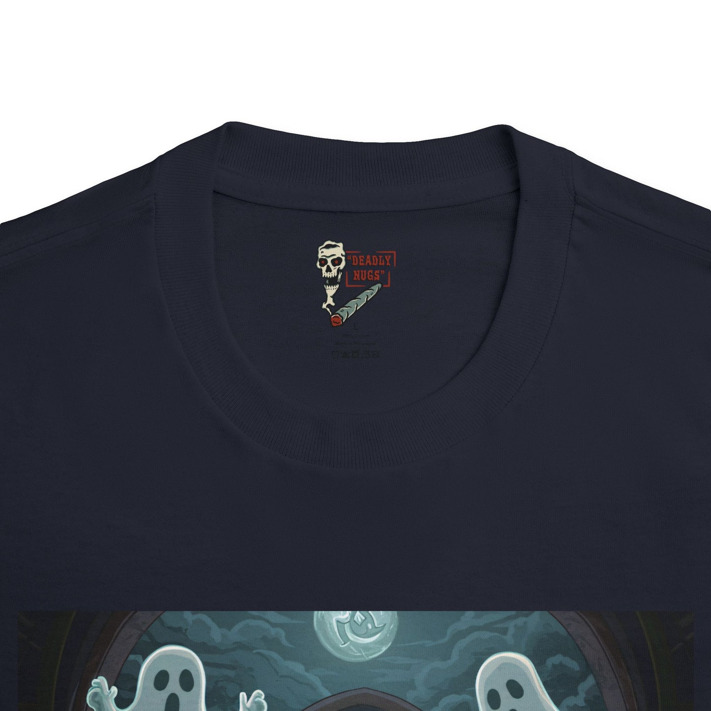 Face Your Fear / Premium Unisex Graphic Tee Aesthetic Print Ghost 420 / DEADLY NUGS