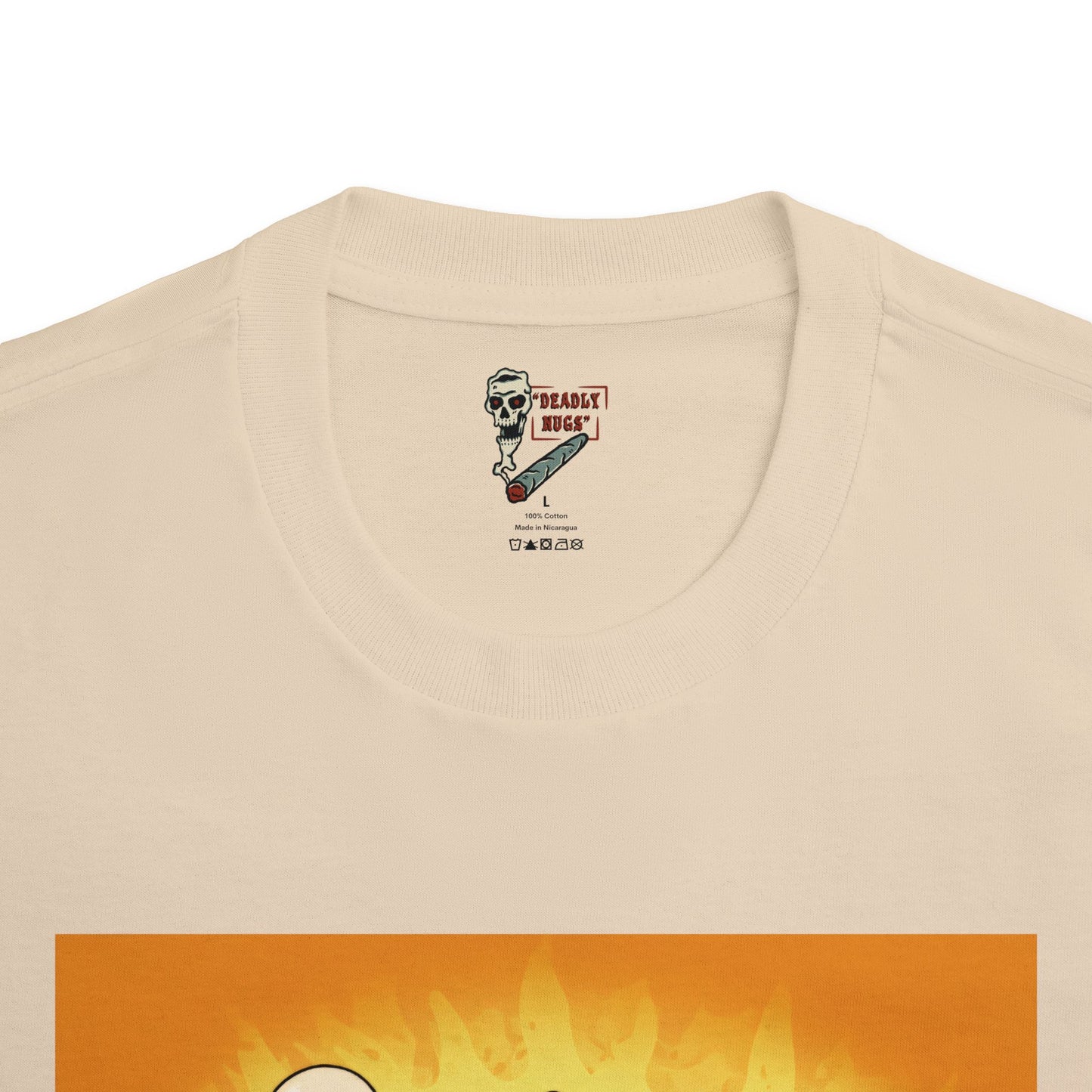 Hotdog! / Bud Characters Ghost Skeletons Munchies Graphic Tee / Dark Humor Spooky Modern Cartoon Comic Art Style / 420 Underground Stoner Streetwear / DEADLY NUGS