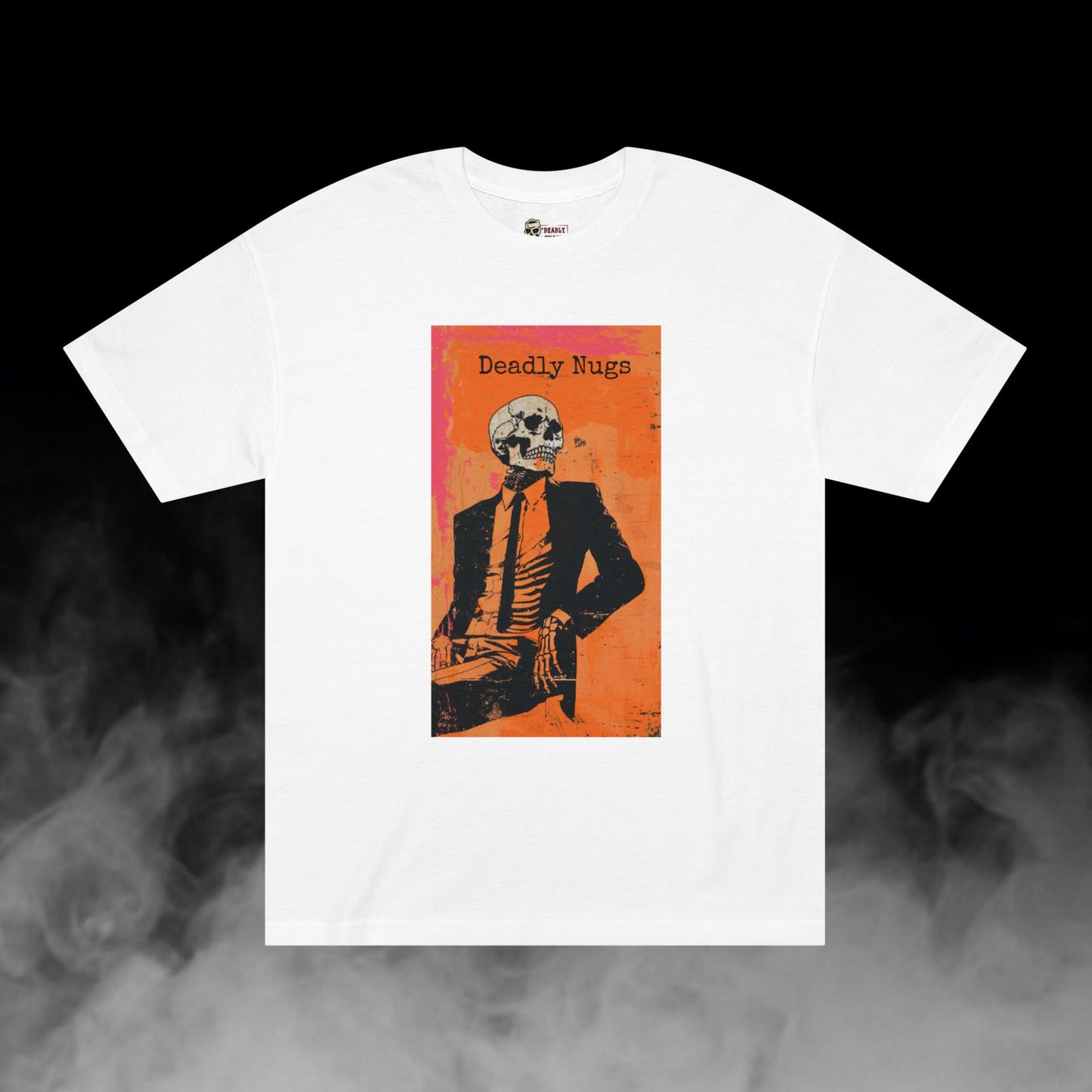 High Class / Suited Up Skeleton Graphic Tee / Gritty Grunge Skull Art Style / 420 Underground Stoner Streetwear / DEADLY NUGS