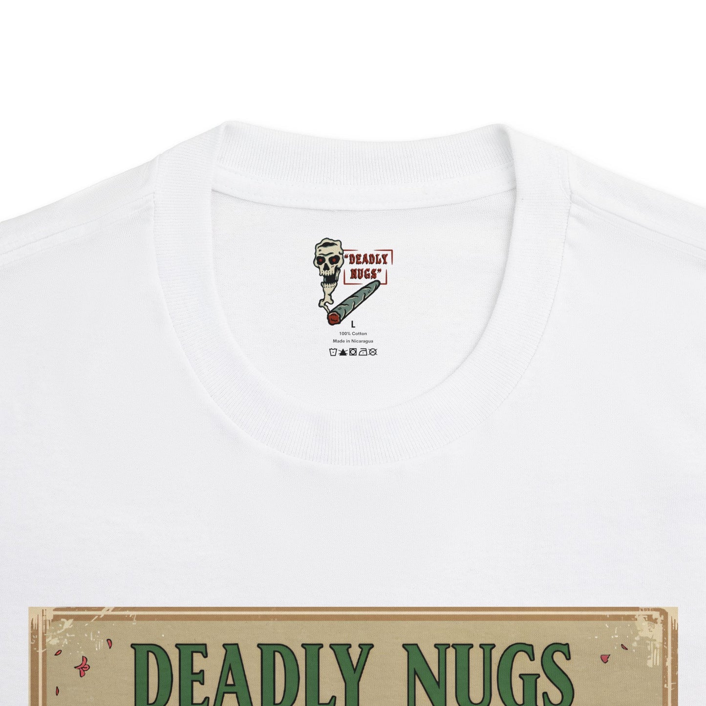 London Blossoms / Premium Unisex Graphic Tee Aesthetic Print Skeleton 420 Streetwear / DEADLY NUGS