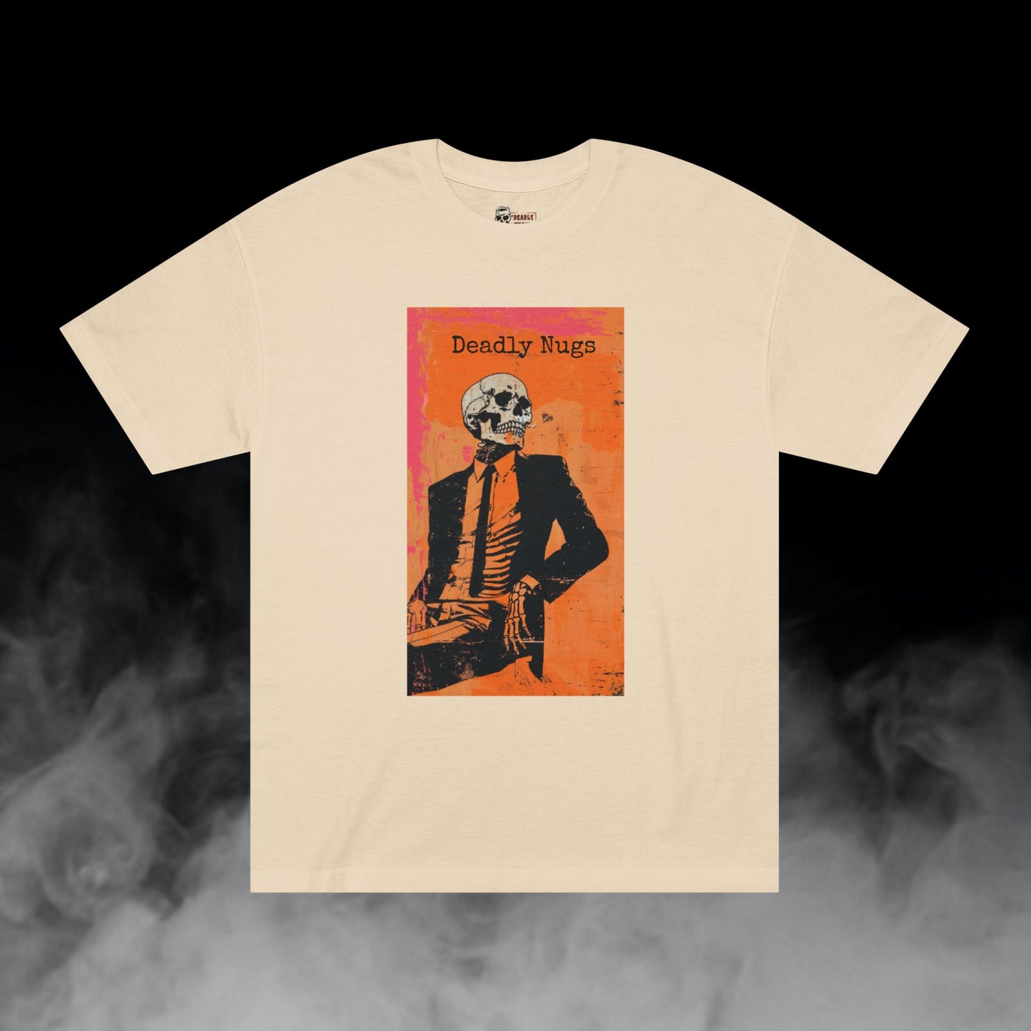 High Class / Suited Up Skeleton Graphic Tee / Gritty Grunge Skull Art Style / 420 Underground Stoner Streetwear / DEADLY NUGS