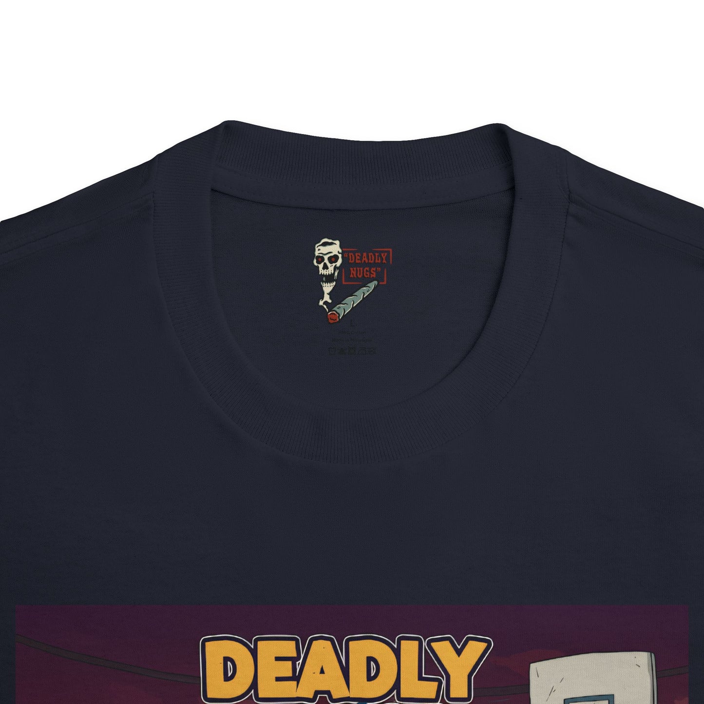 Beatin' Up tha Block T-Shirt DEADLY NUGS Aesthetic Print Unisex Graphic Tee