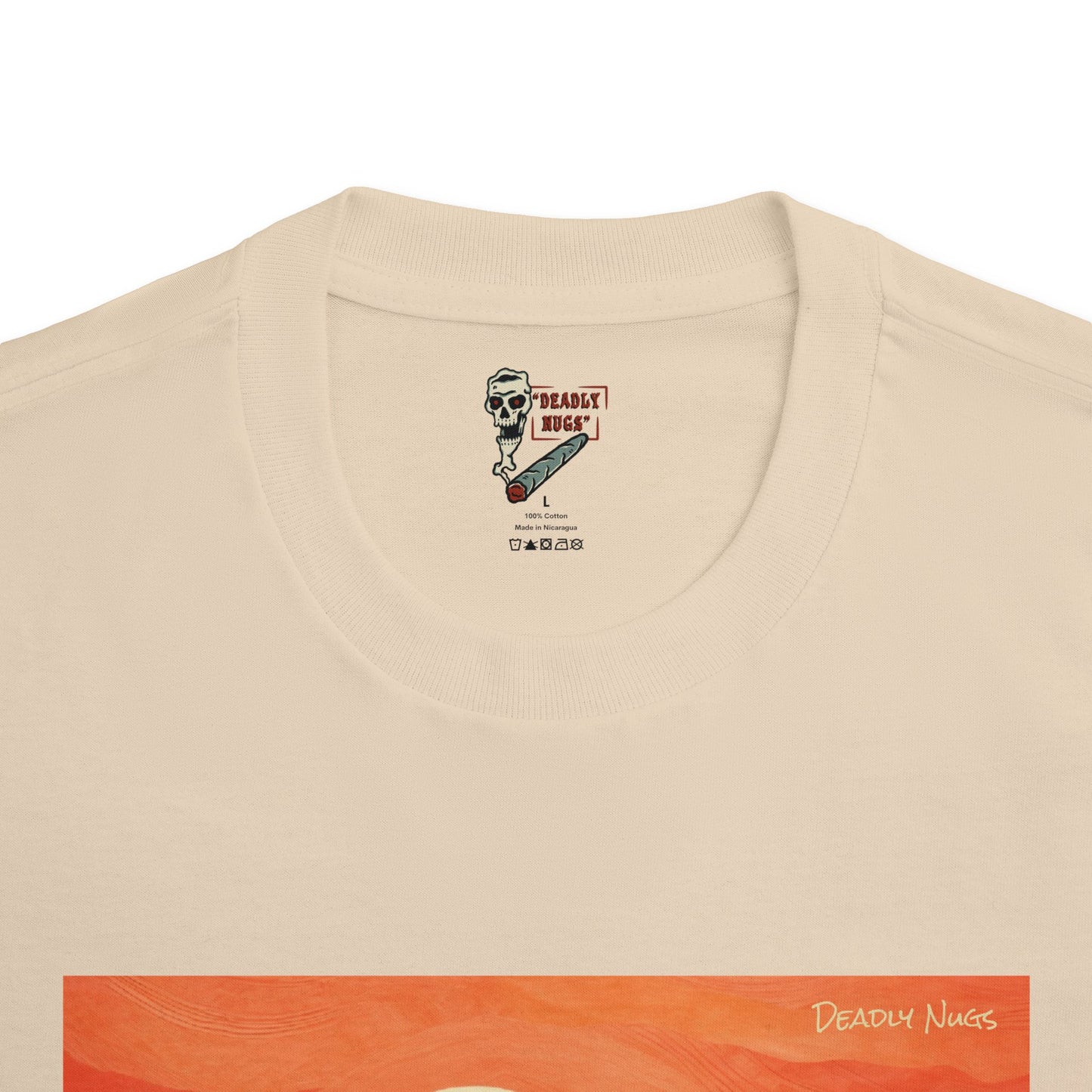 Solful / Sunset Orange Hue Sky Green Earth Graphic Tee / Chill Modern Painting Art Style / 420 Underground Stoner Streetwear / DEADLY NUGS