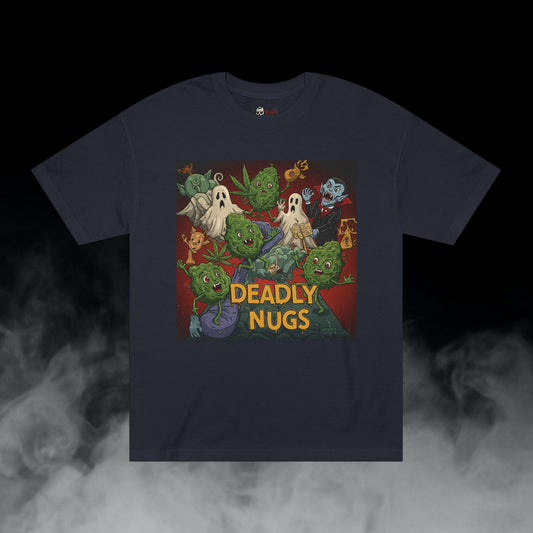 Path of Ascension / Bud Characters Ghosts Vampire Graphic Tee / Spooky Surreal Horror Cartoon Art / 420 Underground Stoner Streetwear / DEADLY NUGS