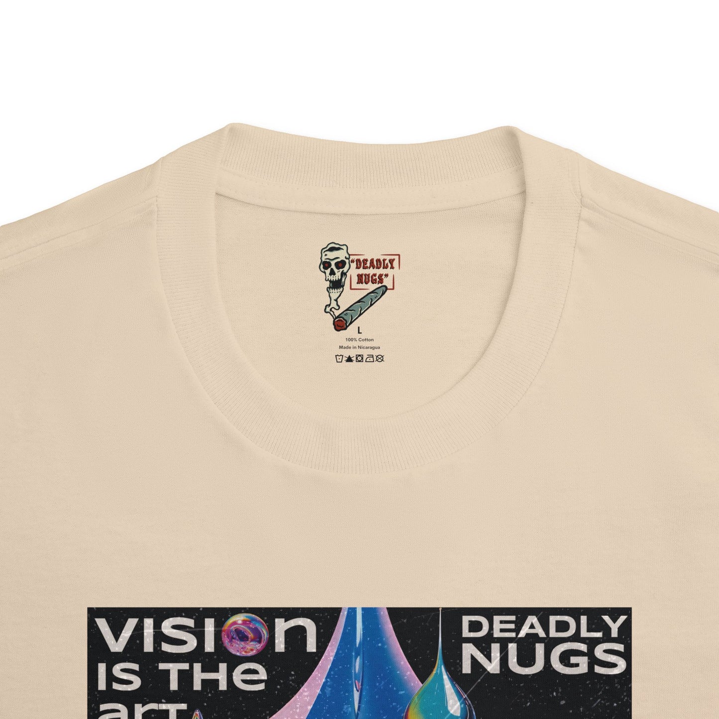 Vision is the Art / Psychedelic Eye Graphic Tee / Hypnotic Surreal Aesthetic Art / 420 Underground Stoner Streetwear / DEADLY NUGS