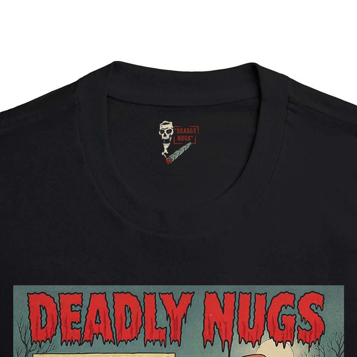 Baggie to the Grave! / Vintage Pulp Horror Comic Art Tee / 420 Underground Stoner Culture / DEADLY NUGS