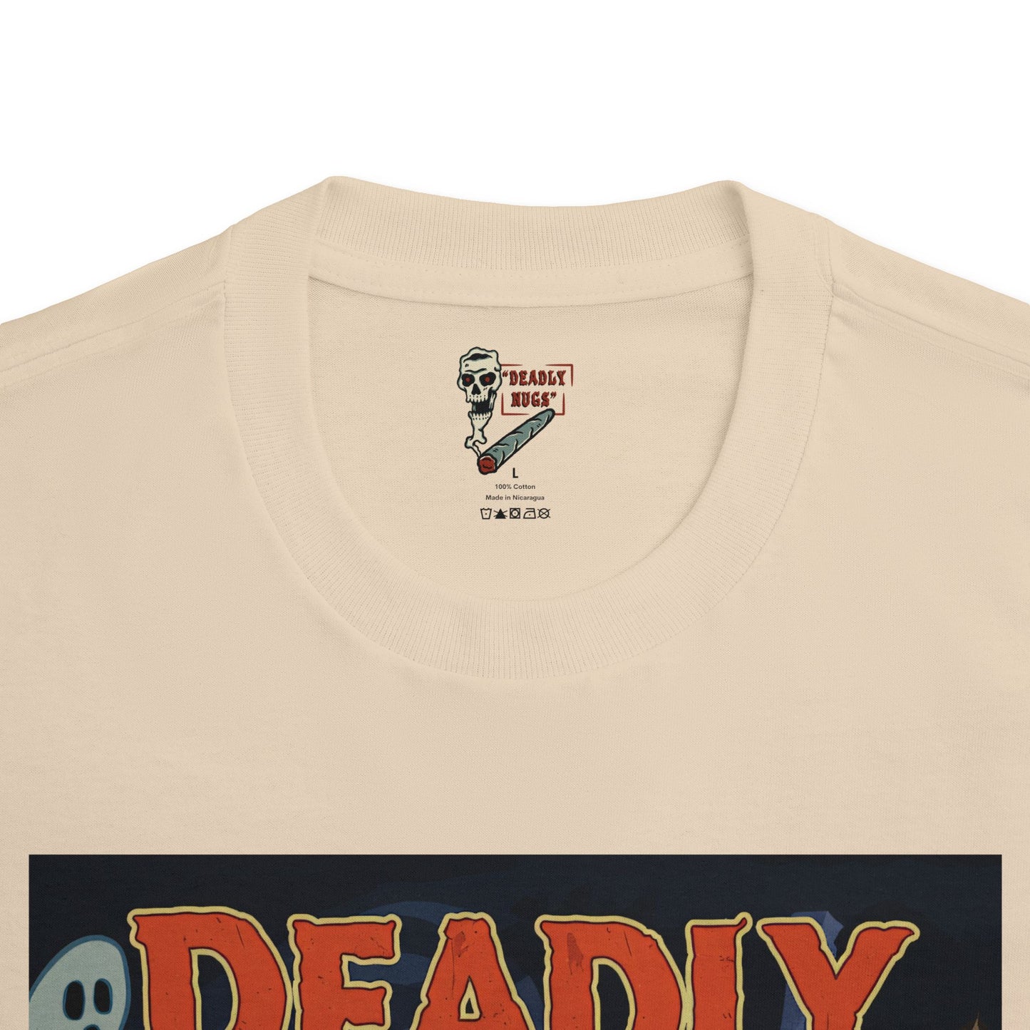 Blazed Covenant / Bud Characters Ghosts Skeleton Vampire Graphic Tee / Vintage Horror Pop Art / 420 Underground Stoner Streetwear / DEADLY NUGS