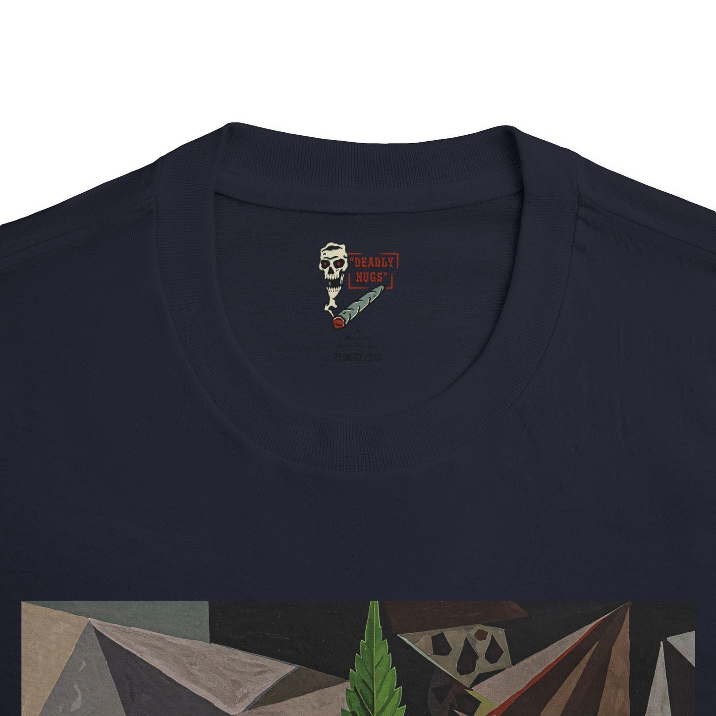 Plant Revelation / Skulls Cannabis Leaves Graphic Tee / Abstract Cubism Art Picasso Painting / 420 Underground Stoner Streetwear / DEADLY NUGS