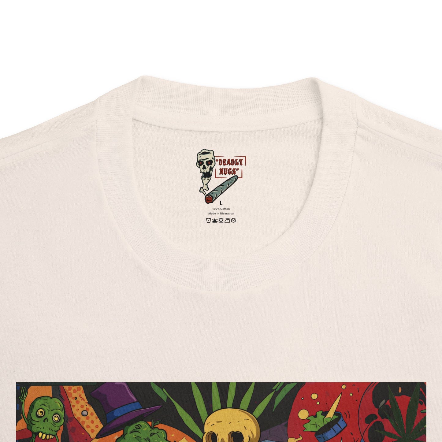 Dope Party II / Premium Unisex Graphic Tee Aesthetic Print Ghost Skeleton 420 / DEADLY NUGS