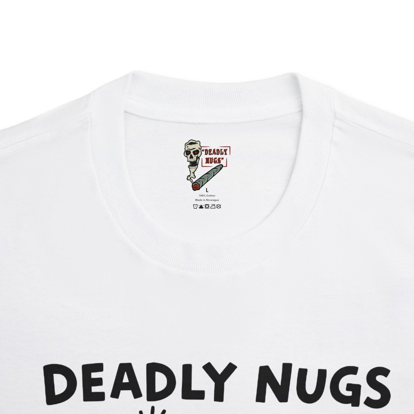 Nug Vibes / Bud and Skeleton Graphic Tee / Contemporary Pop Art Keith Haring Style / 420 Underground Stoner Streetwear / DEADLY NUGS