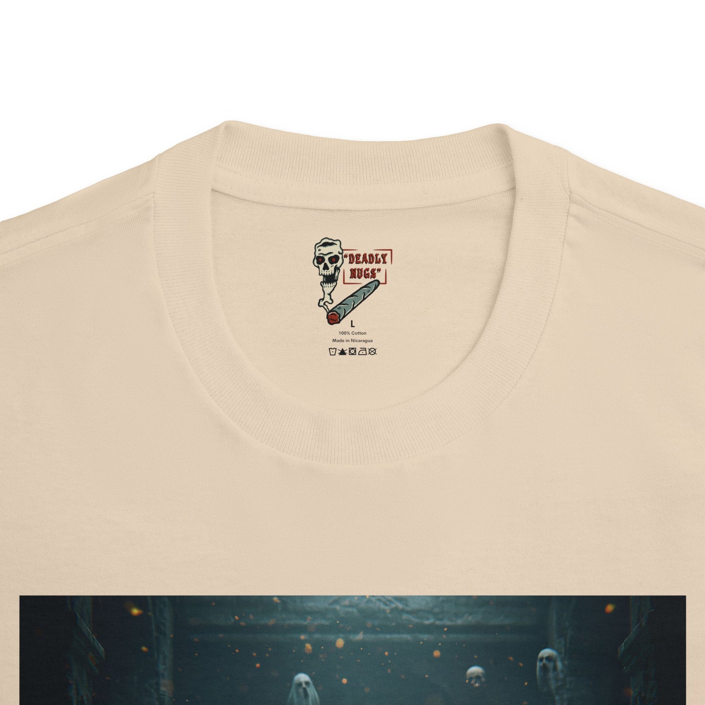 Emergence / Premium Unisex Graphic Tee Aesthetic Print Skull Ghost 420 / DEADLY NUGS