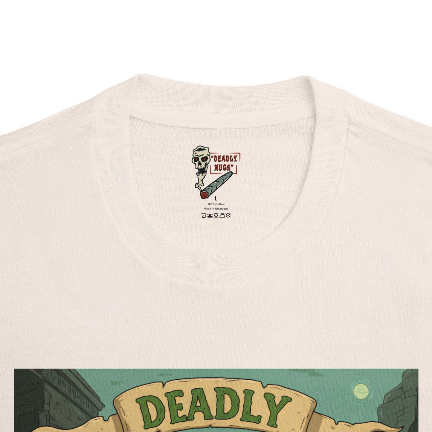 Ghost town Boogie / Premium Unisex Graphic Tee Aesthetic Print Ghost Skeleton 420 / DEADLY NUGS